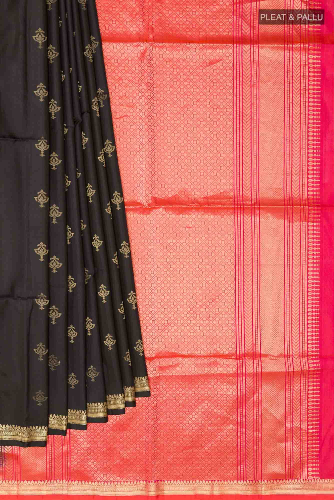 Black Soft Silk Saree