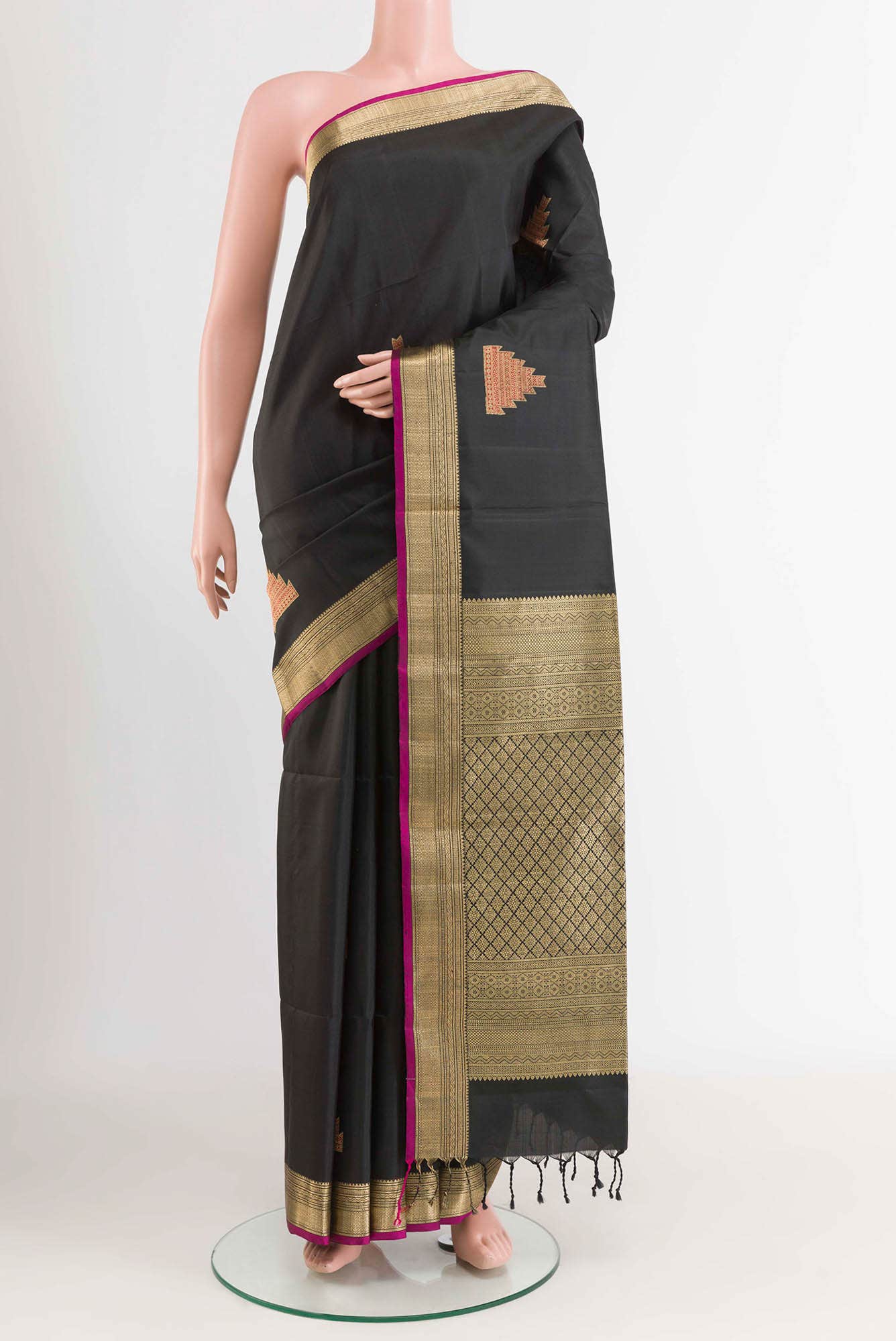 Black Soft Silk Saree