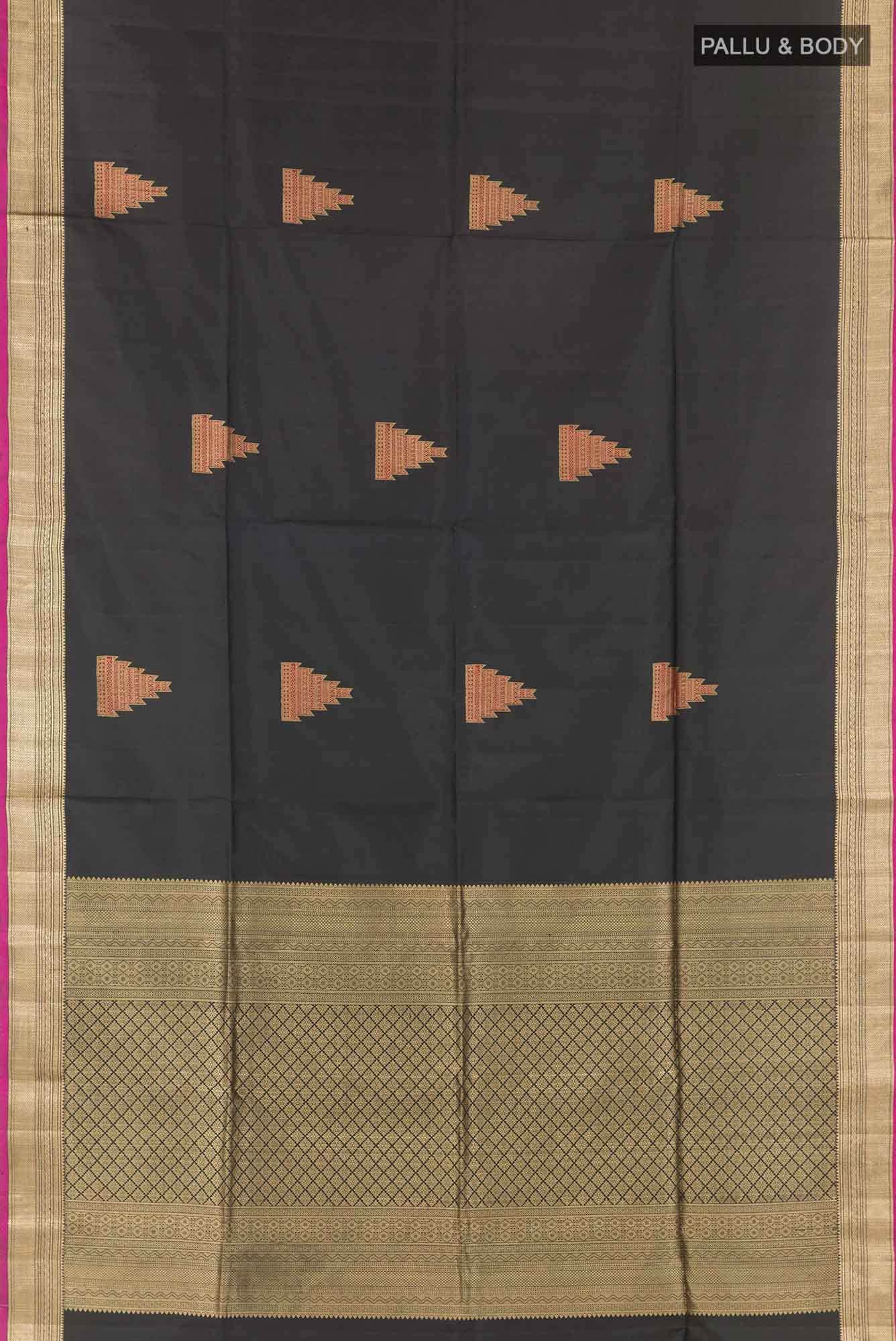 Black Soft Silk Saree
