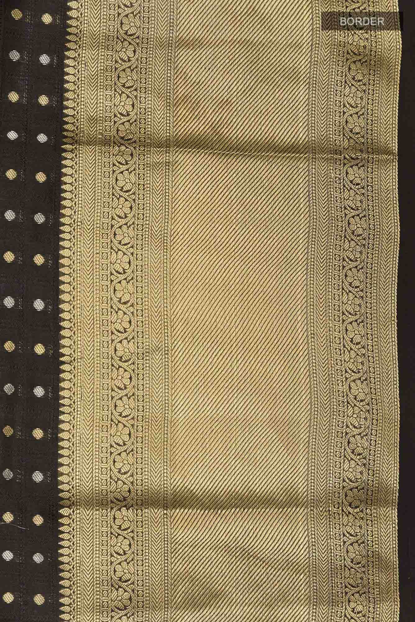Black Kanchipuram Silk Saree