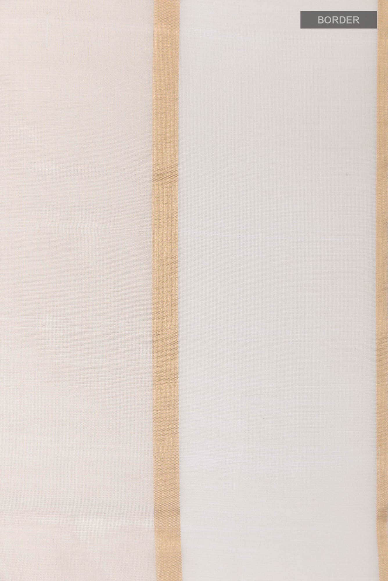 Off White Blended Chanderi Silk Cotton Saree