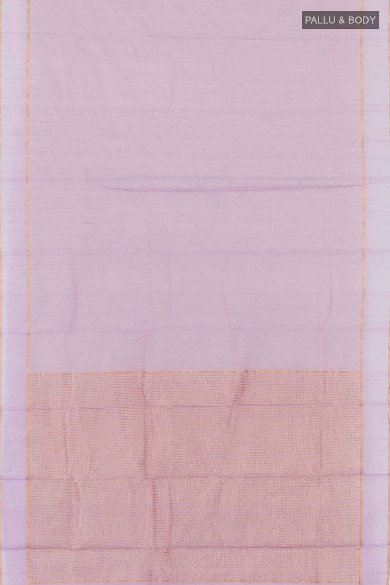 Lavender Blended Chanderi Tissue Silk Cotton Saree