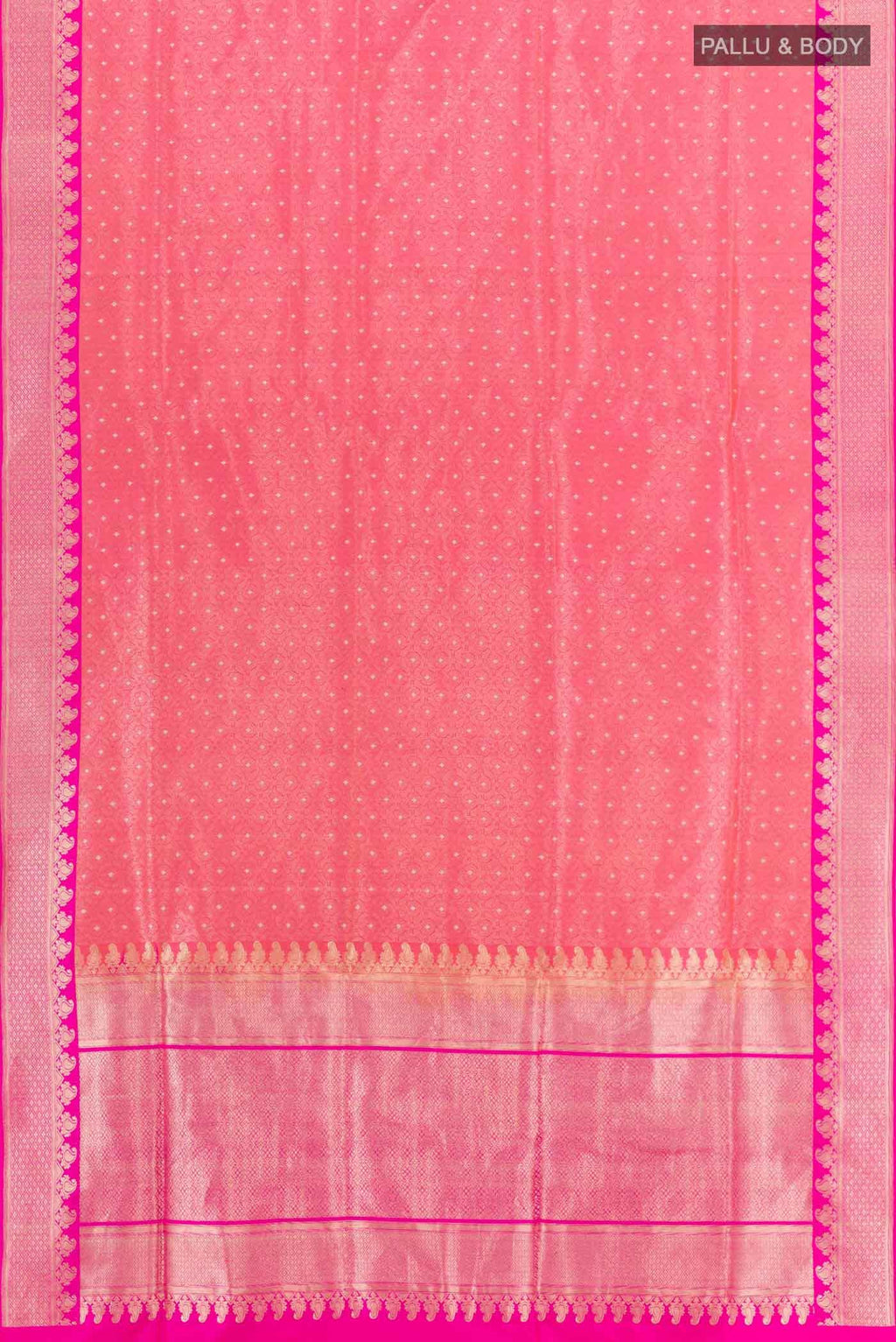 Pink Dual Tone Banarasi Silk Saree