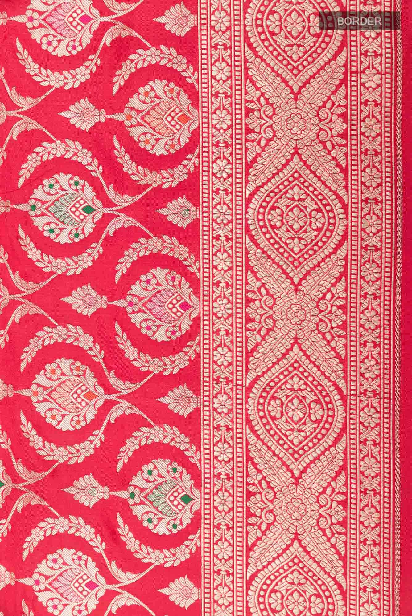 Red Banarasi Silk Saree