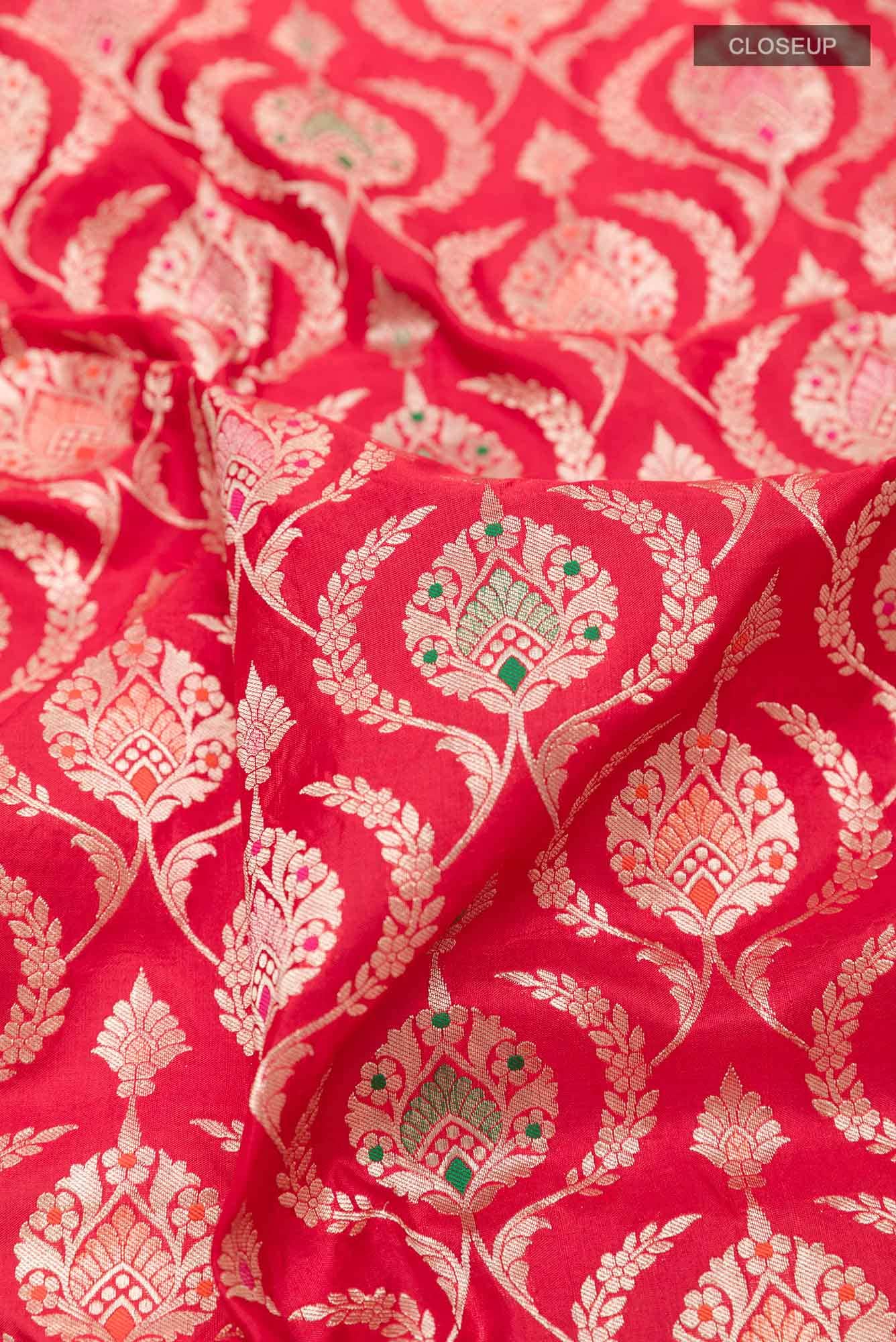 Red Banarasi Silk Saree