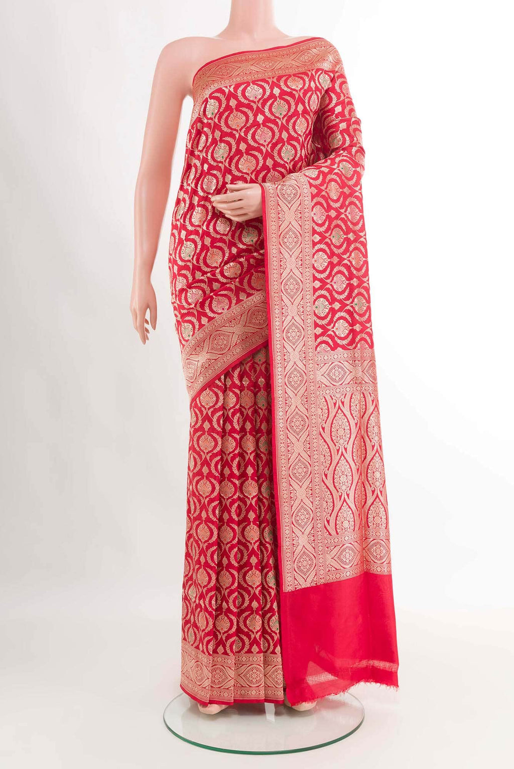 Red Banarasi Silk Saree