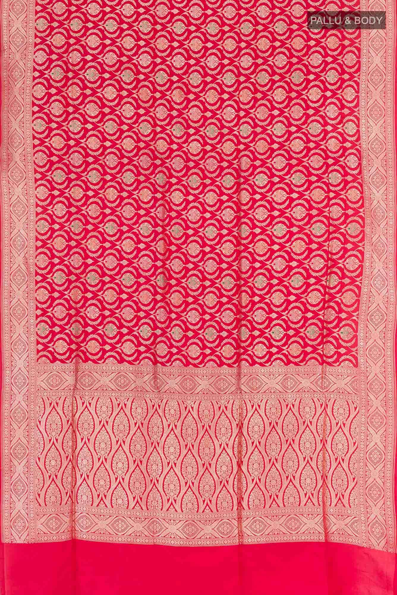 Red Banarasi Silk Saree