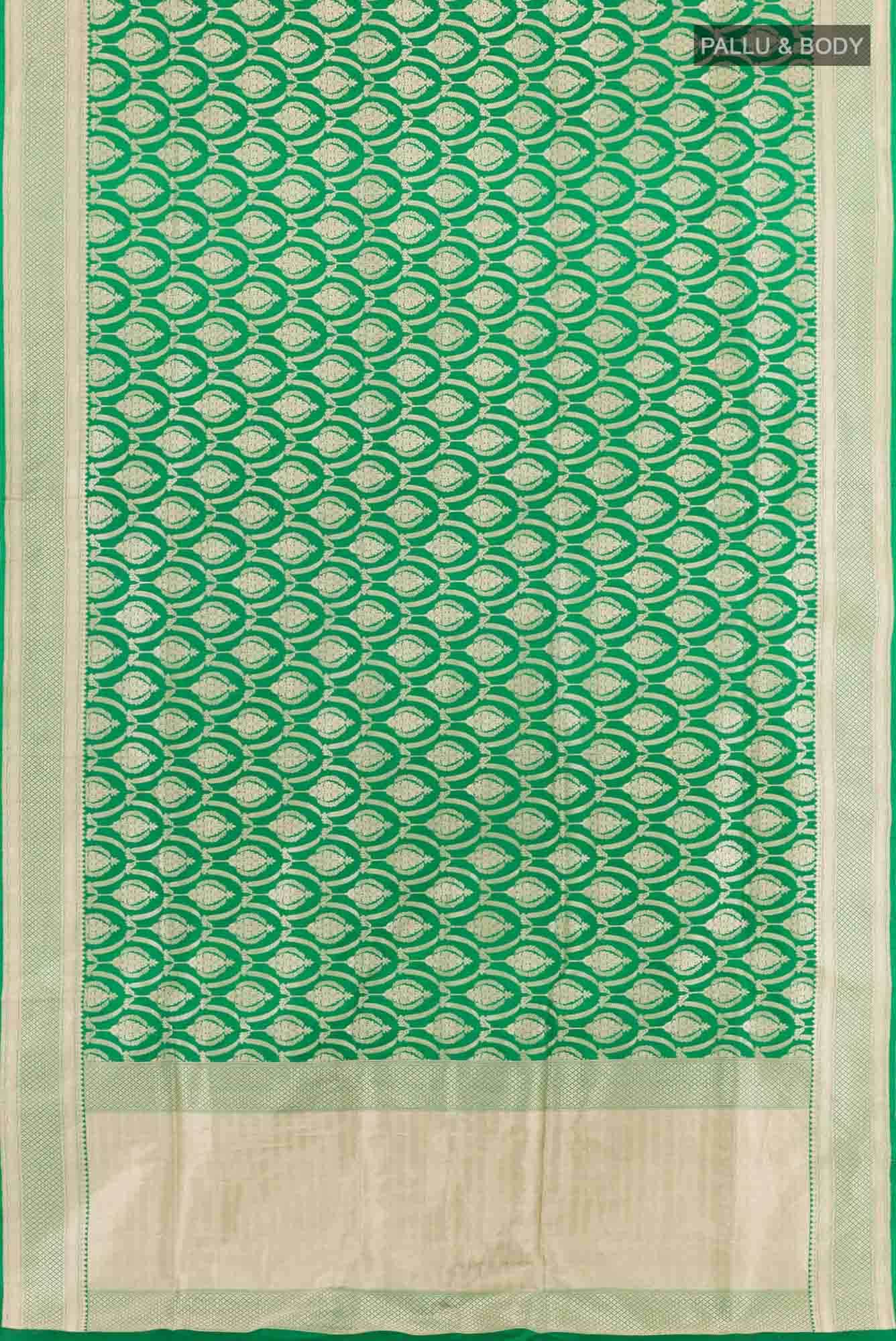 Green Blended Banarasi Silk Saree