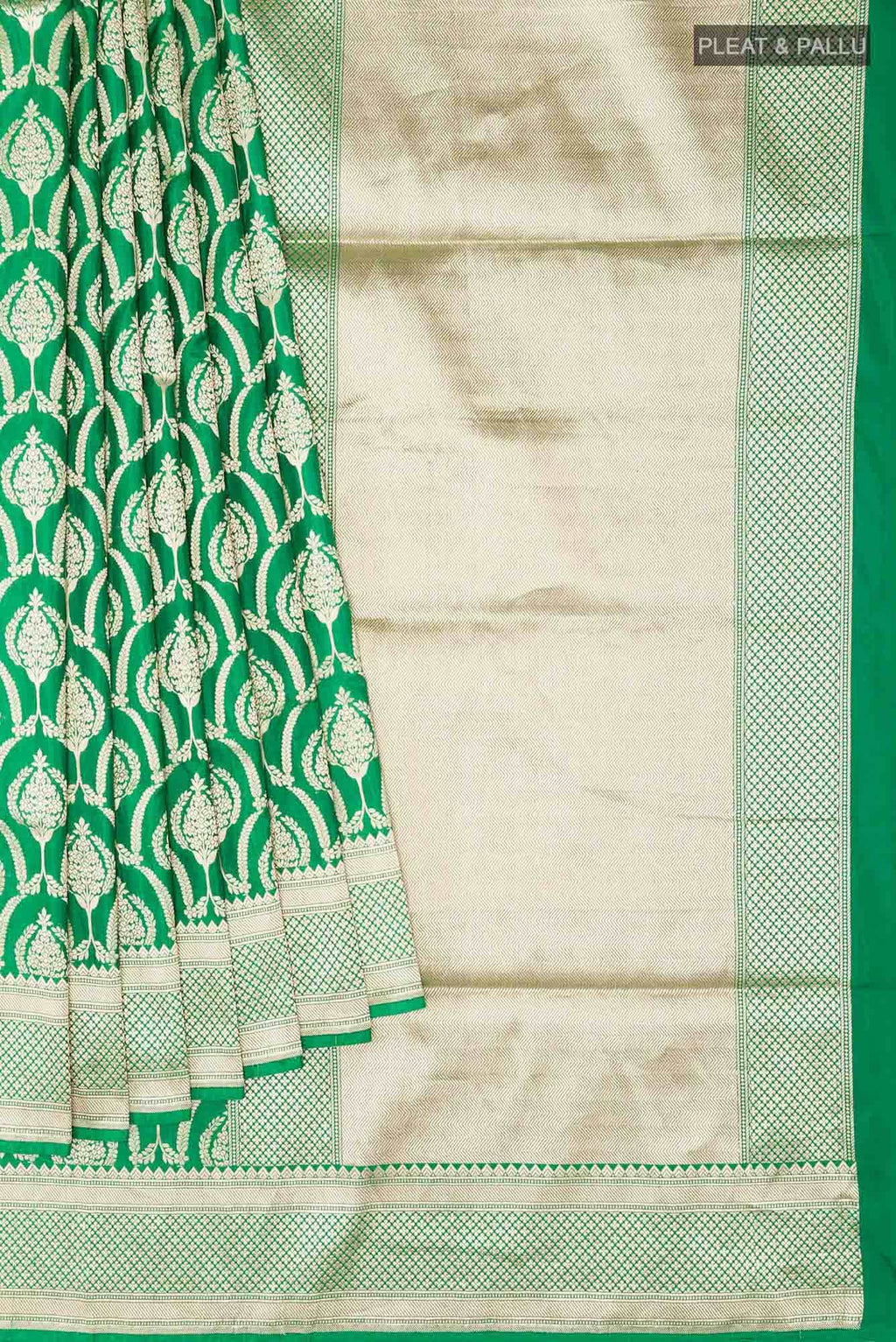 Green Blended Banarasi Silk Saree