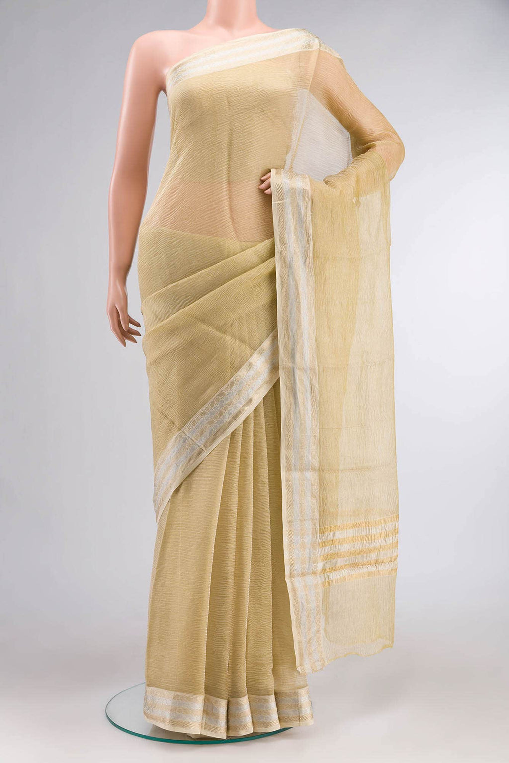 Gold Blended Tissue Silk Saree