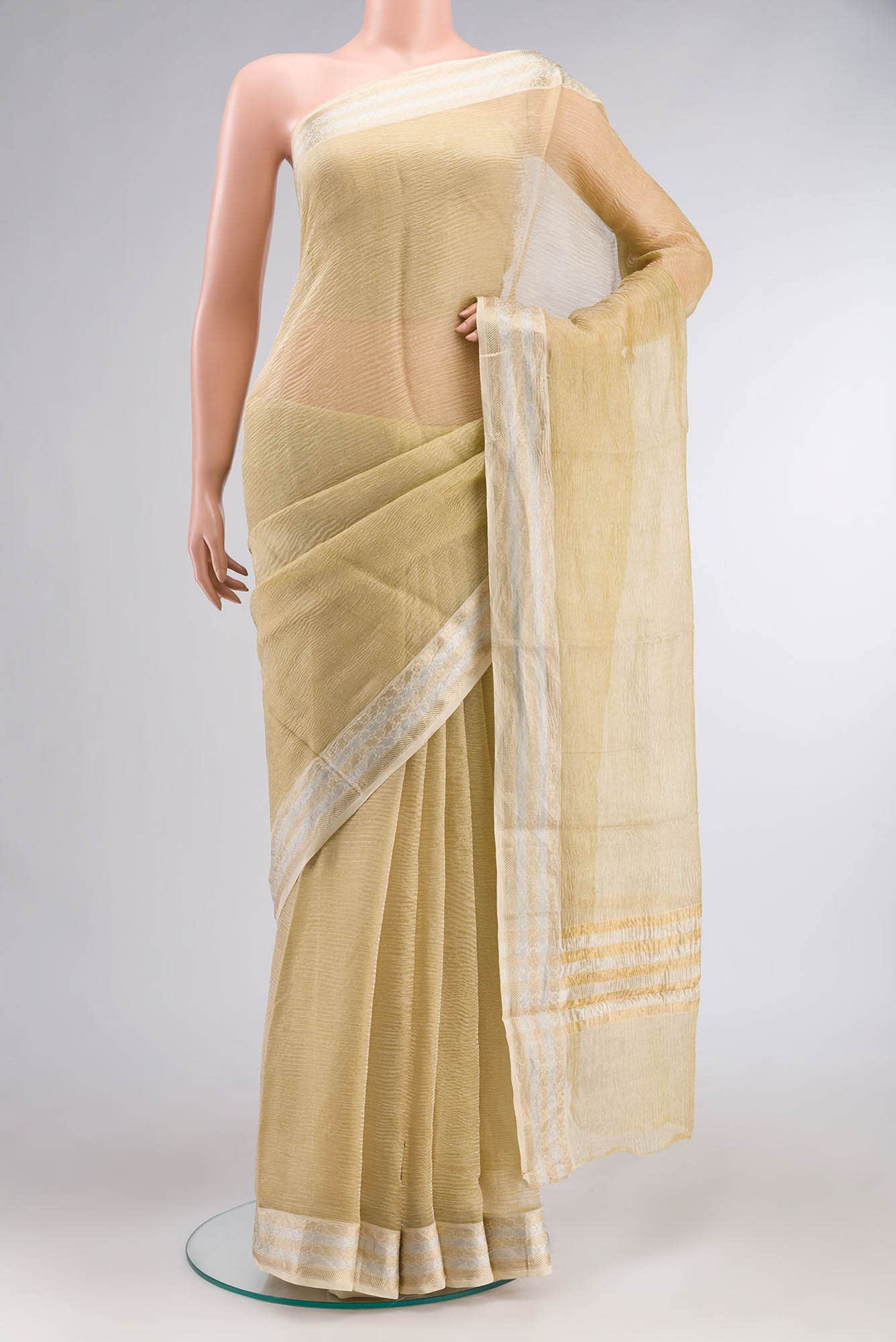 Gold Blended Tissue Silk Saree