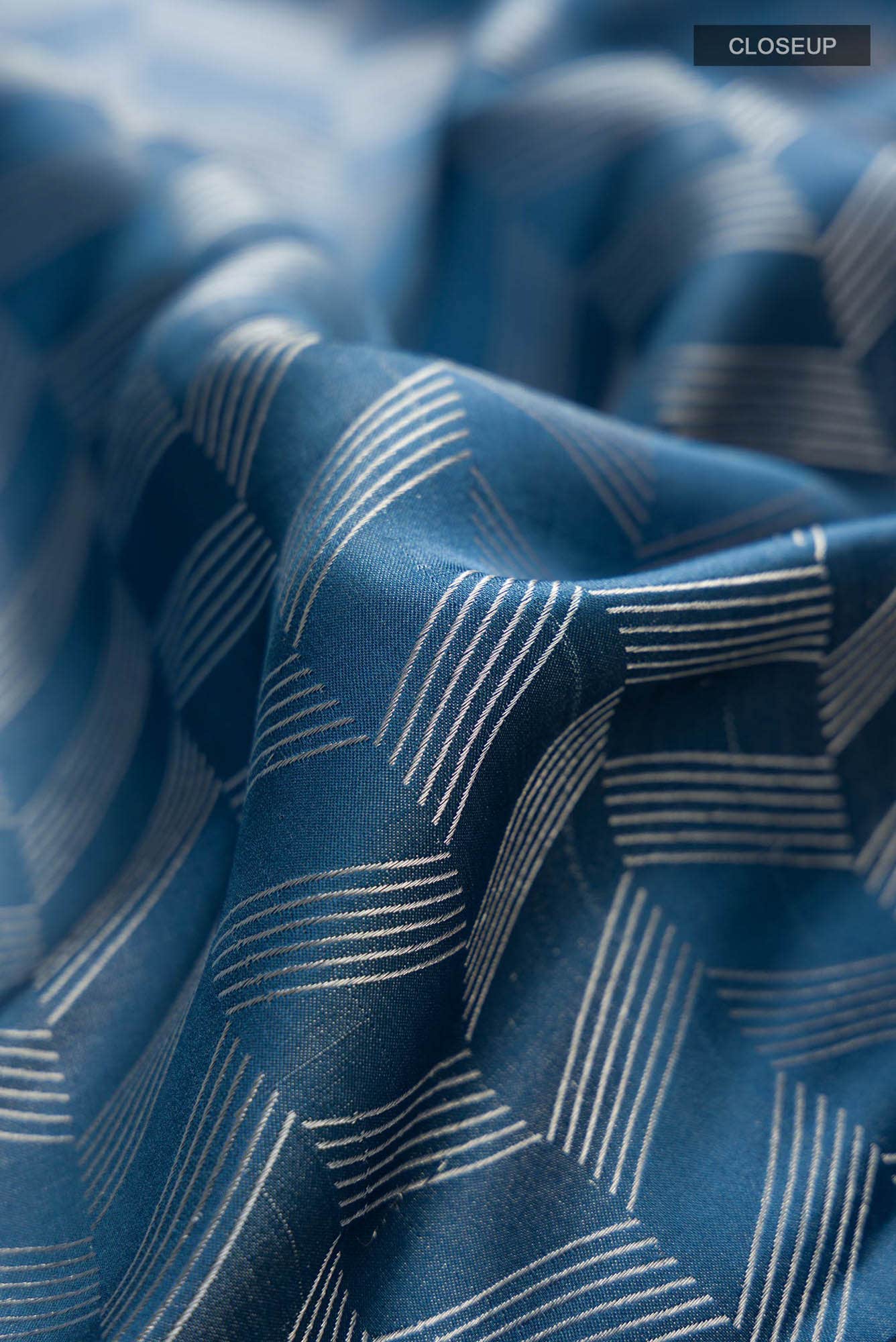 Blue Banarasi Tanchoi Silk Saree
