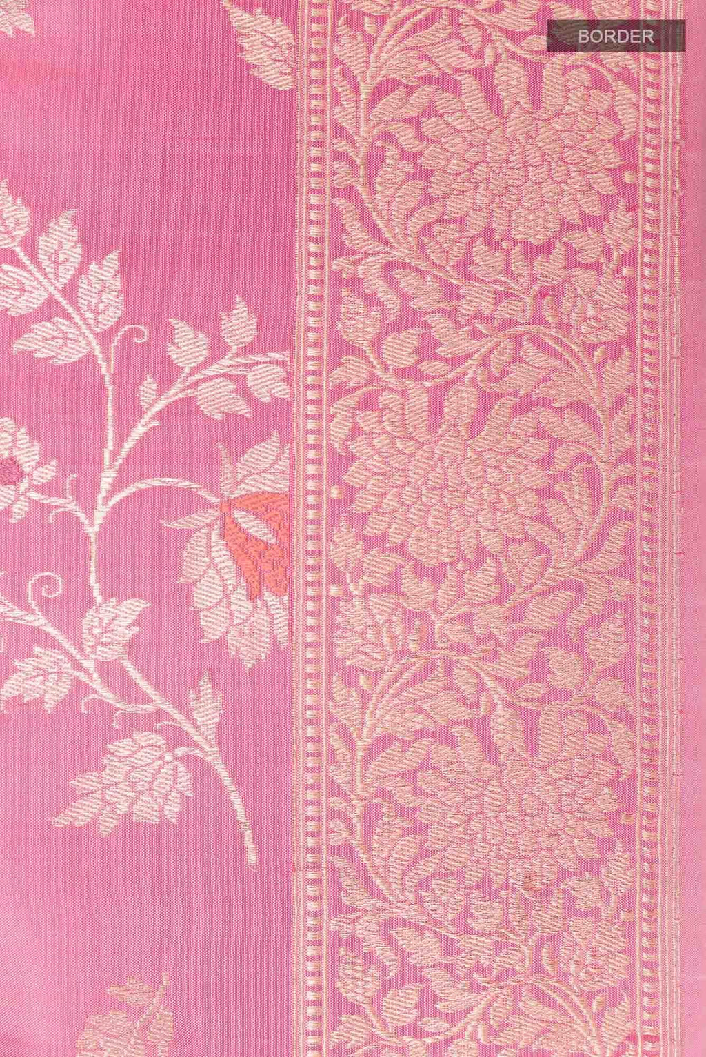Pink Banarasi Silk Saree