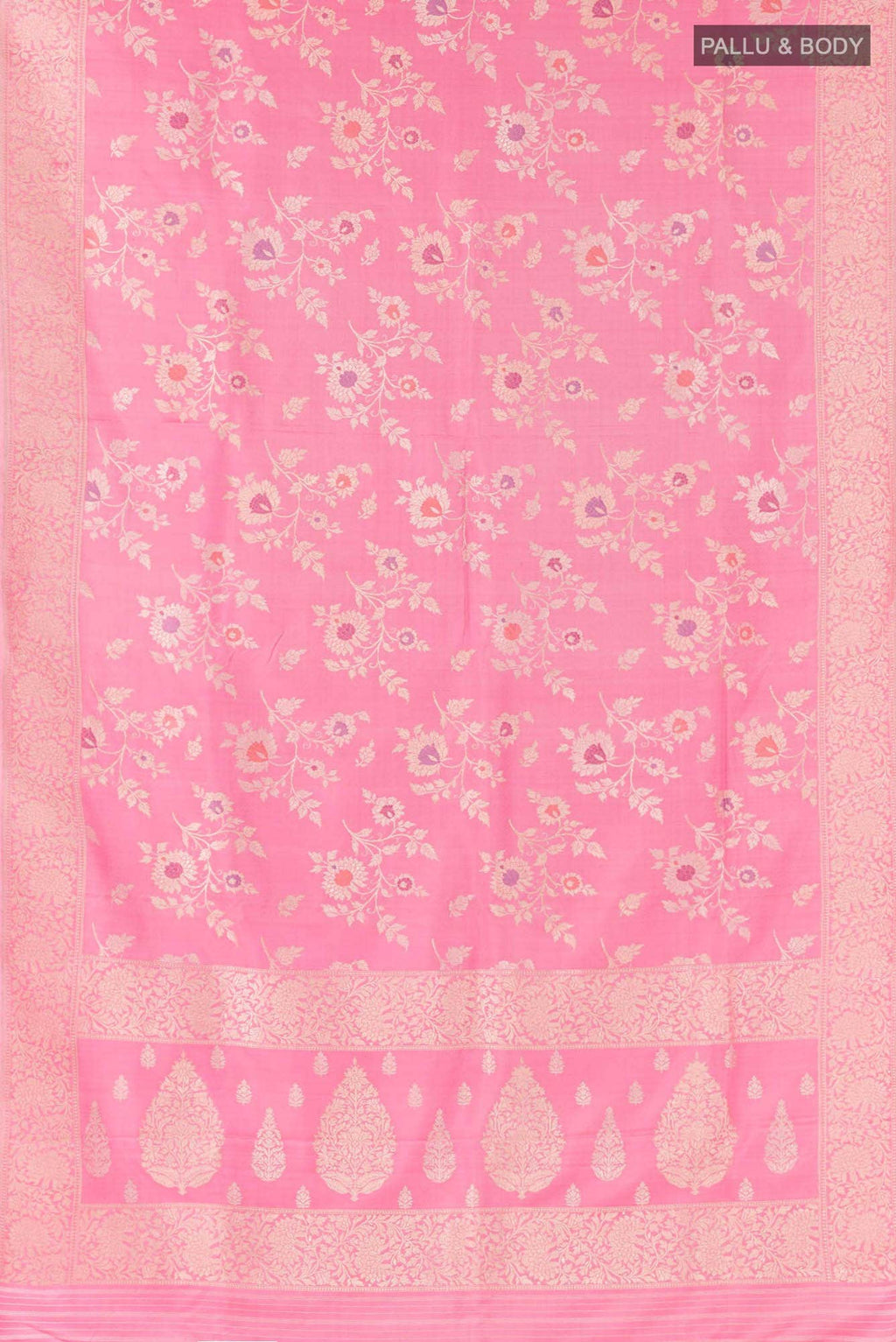 Pink Banarasi Silk Saree