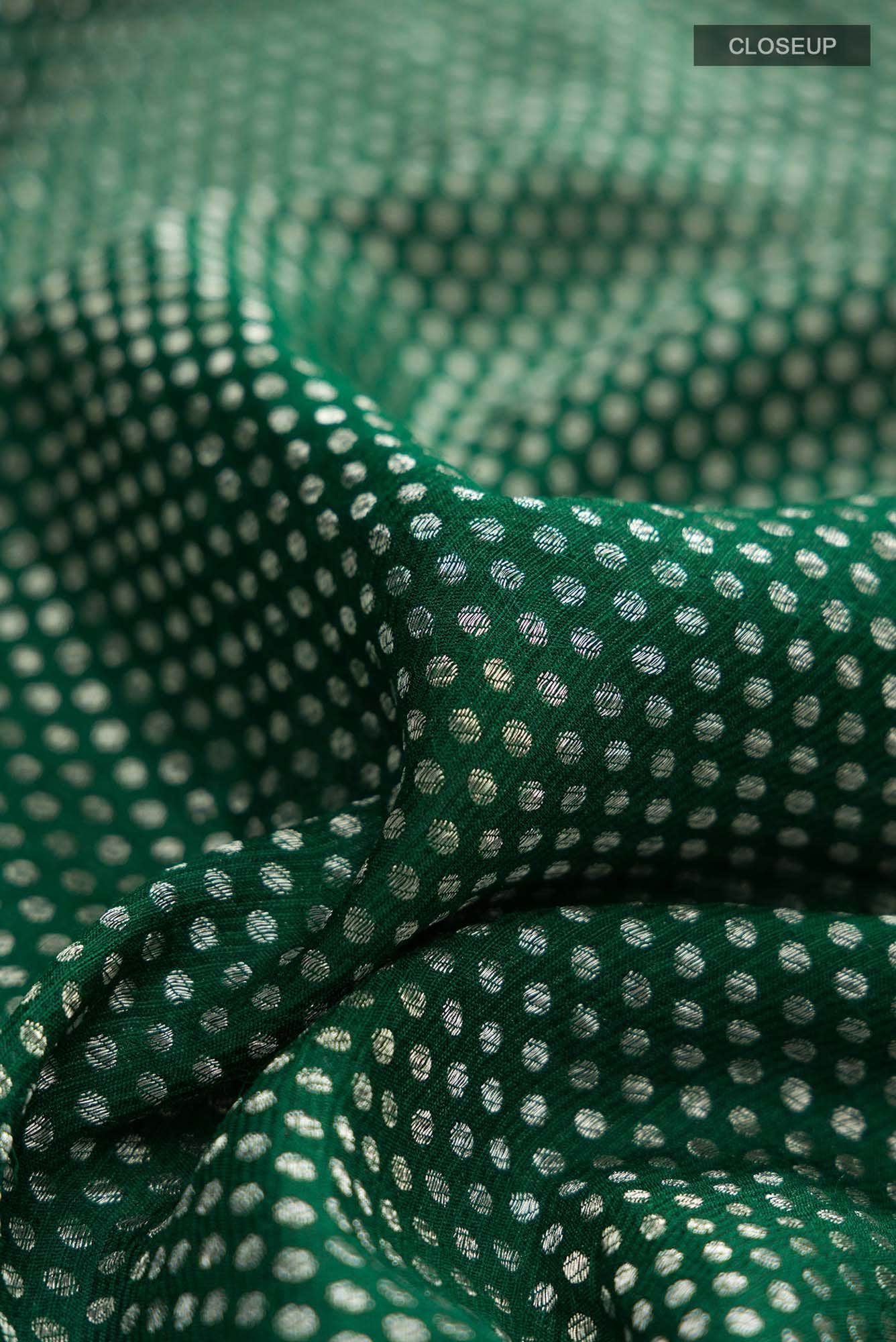 Green Banarasi Tussar Georgette Saree