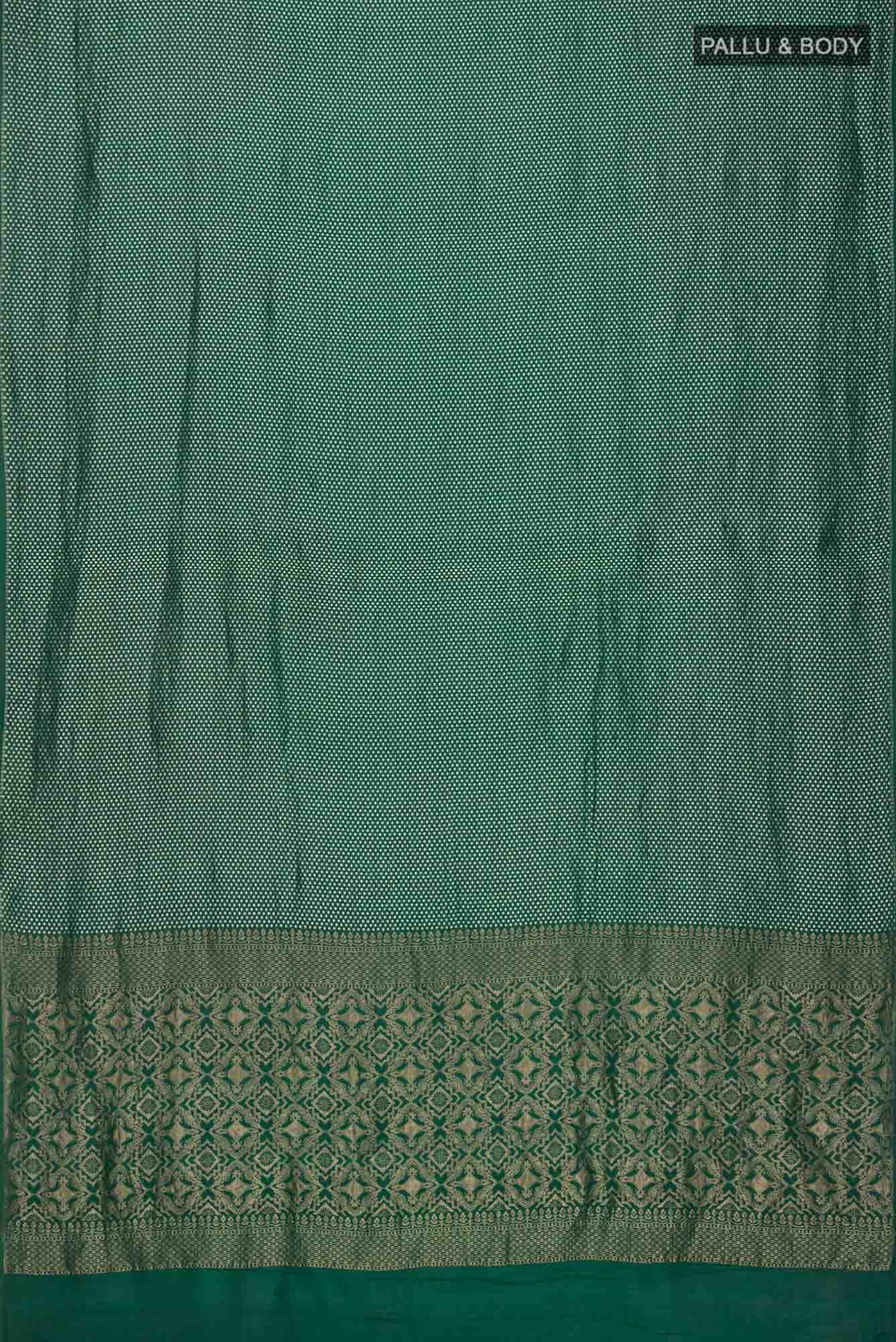 Green Banarasi Tussar Georgette Saree