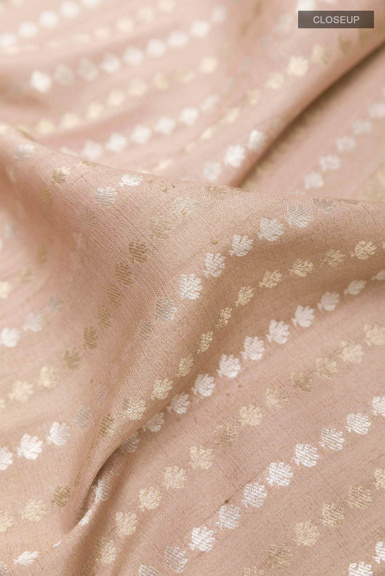 Pink Banarasi Tussar Georgette Saree