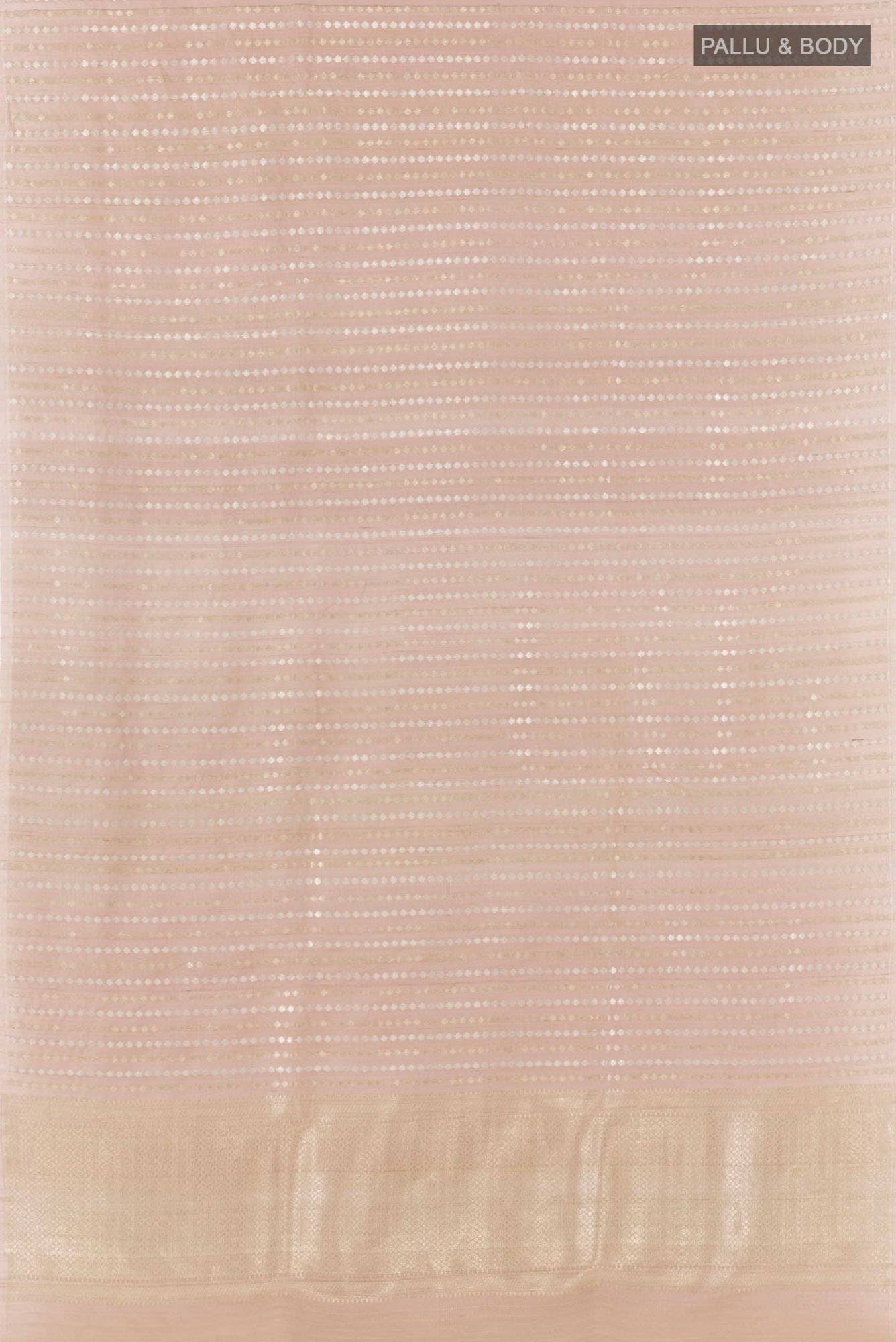 Pink Banarasi Tussar Georgette Saree