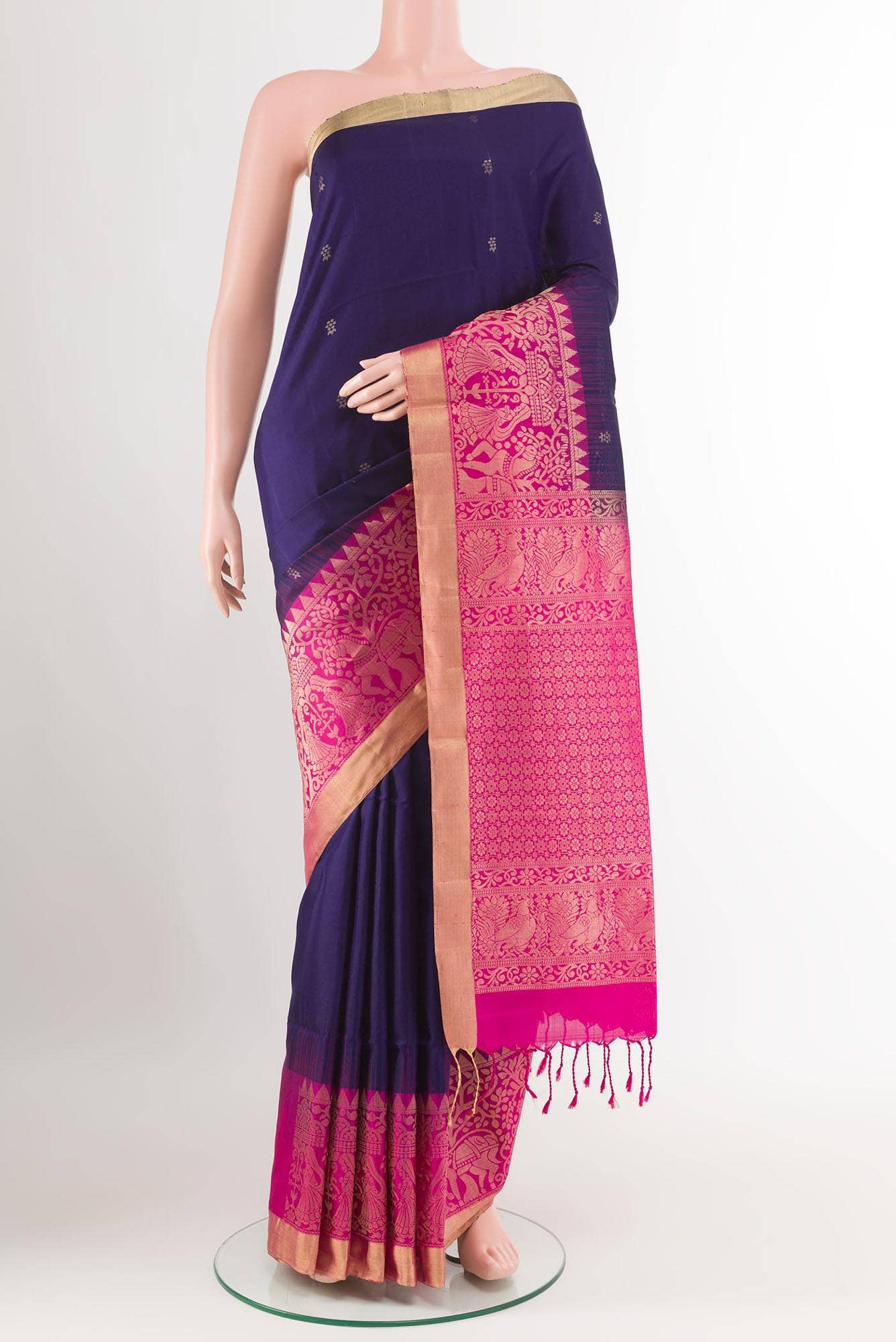 Dark Blue Soft Silk Saree