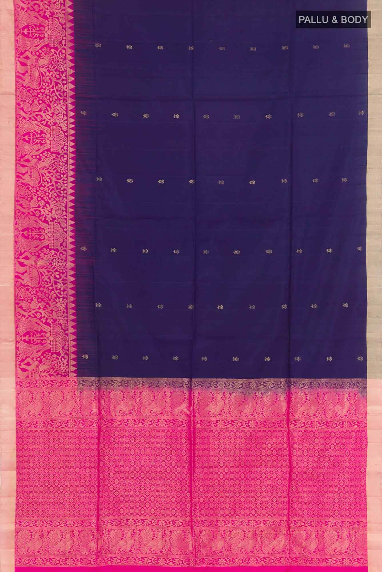 Dark Blue Soft Silk Saree