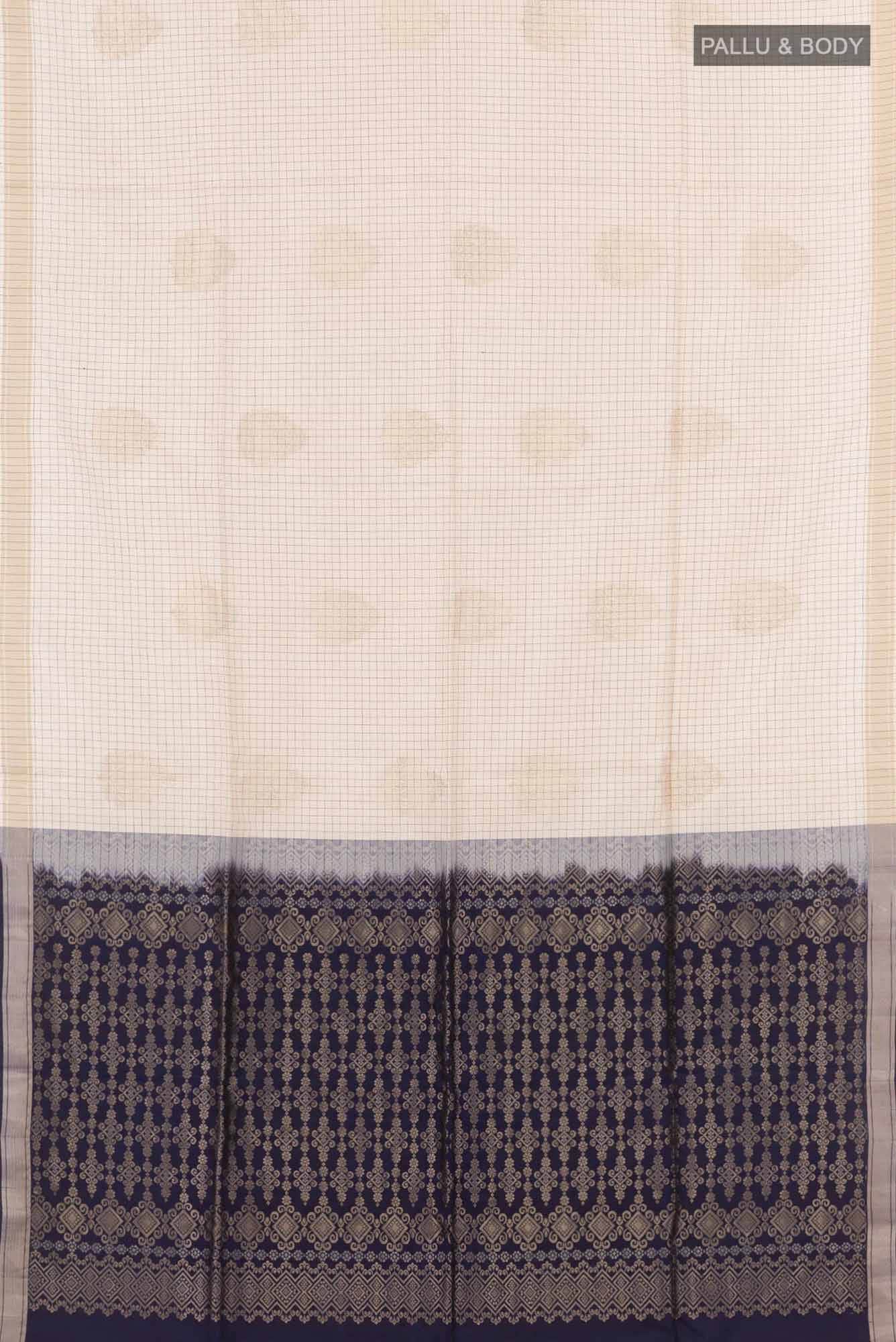 Cream Soft Silk Saree
