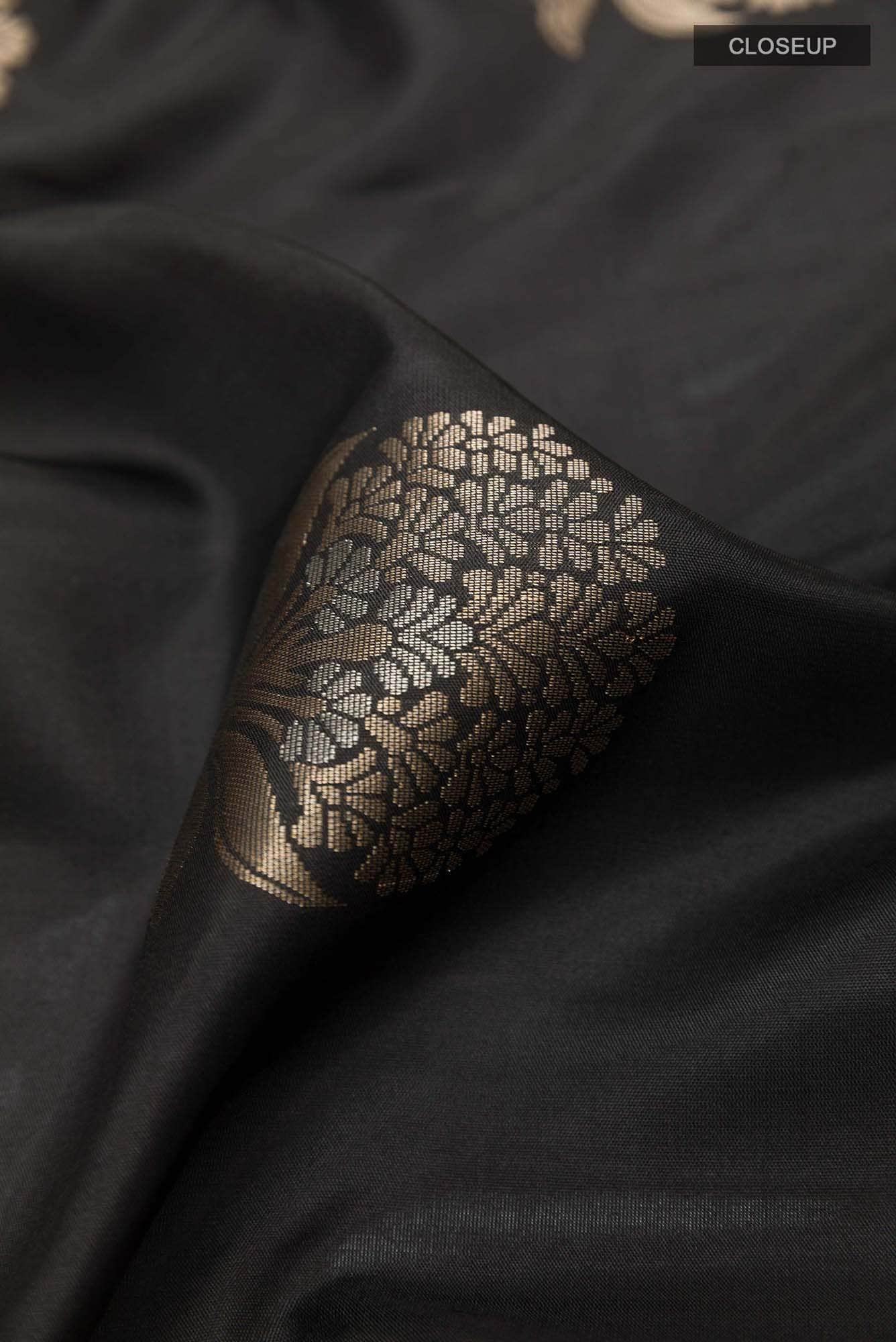 Black Soft Silk Saree