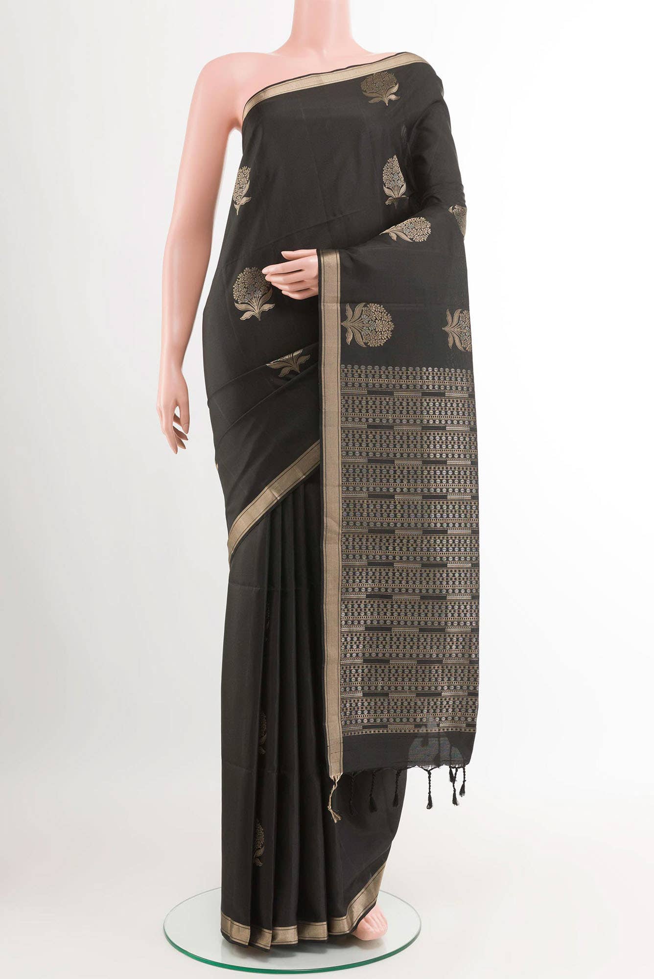 Black Soft Silk Saree
