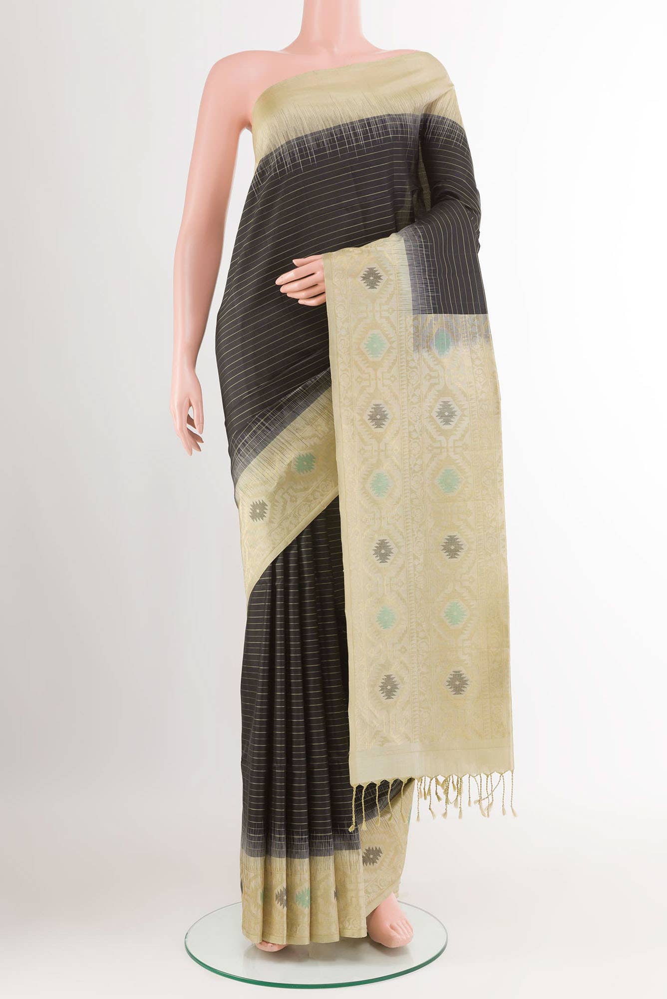 Black Soft Silk Saree