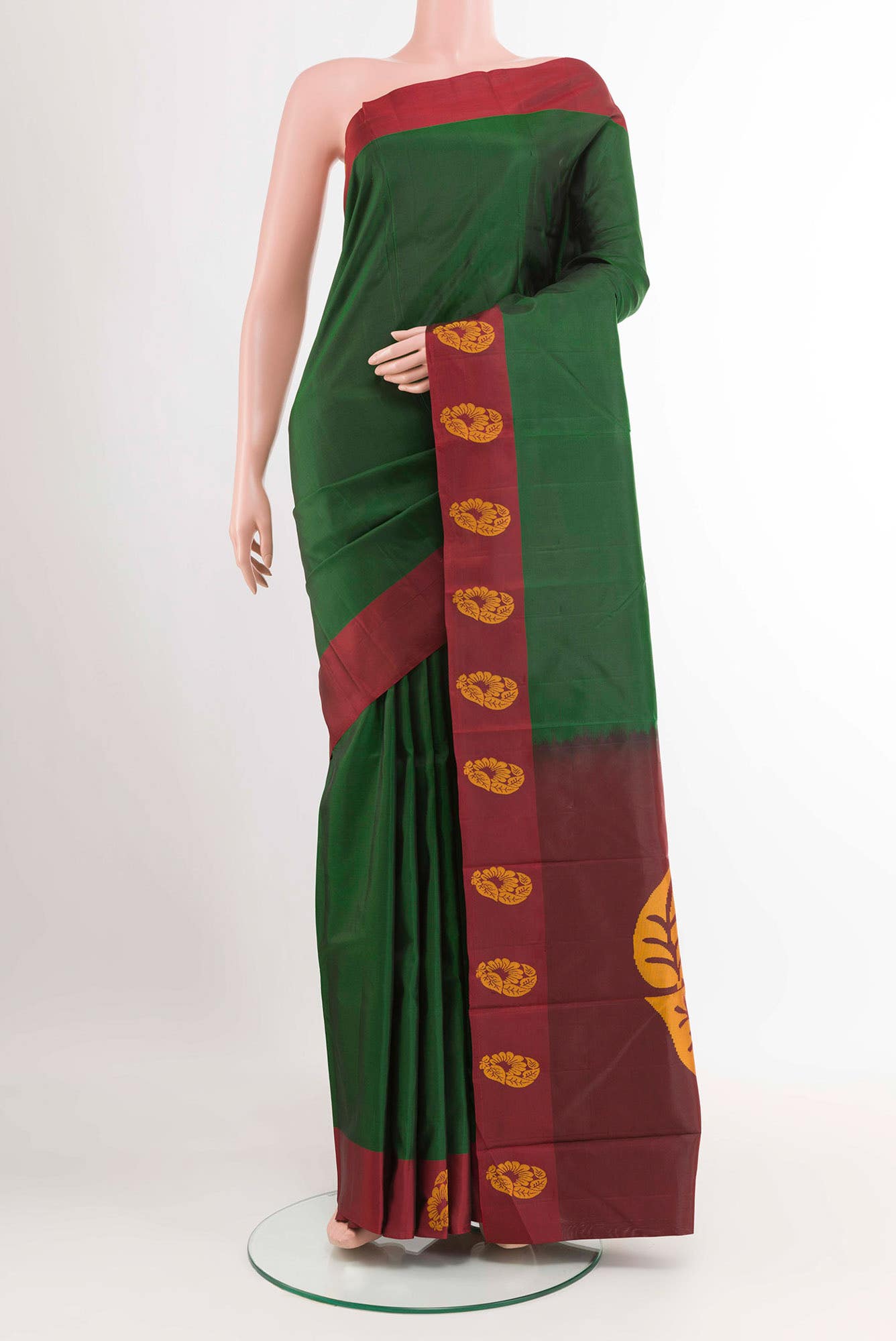 Green Kanchipuram Silk Saree