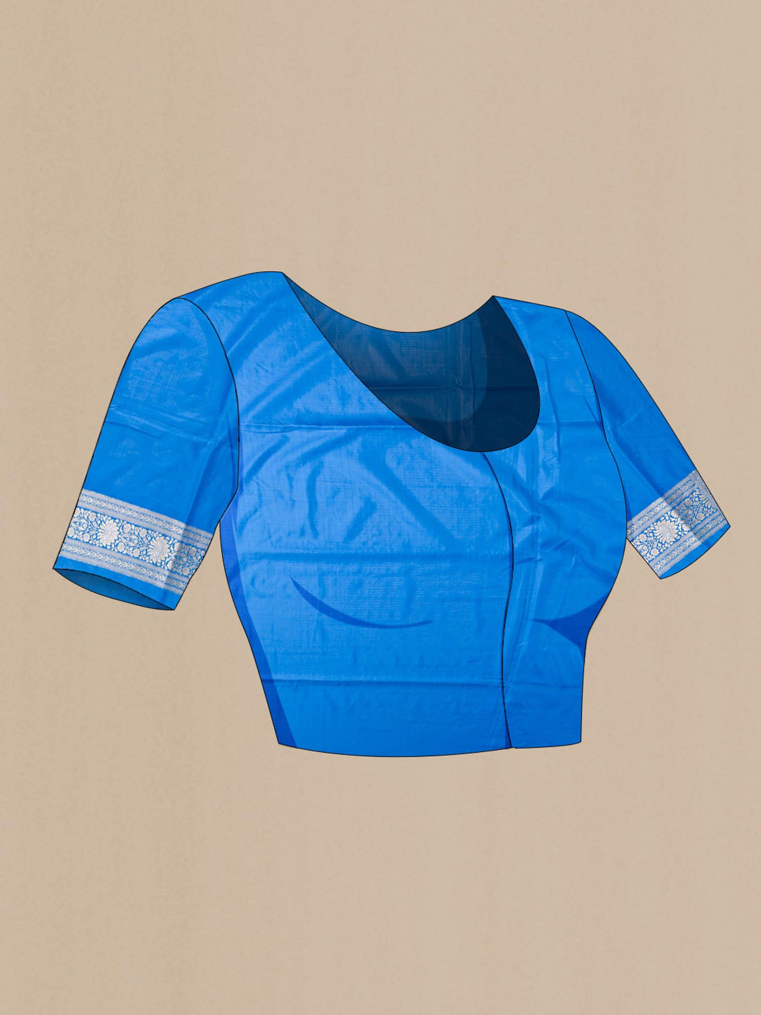Blue Banarasi Silk Saree