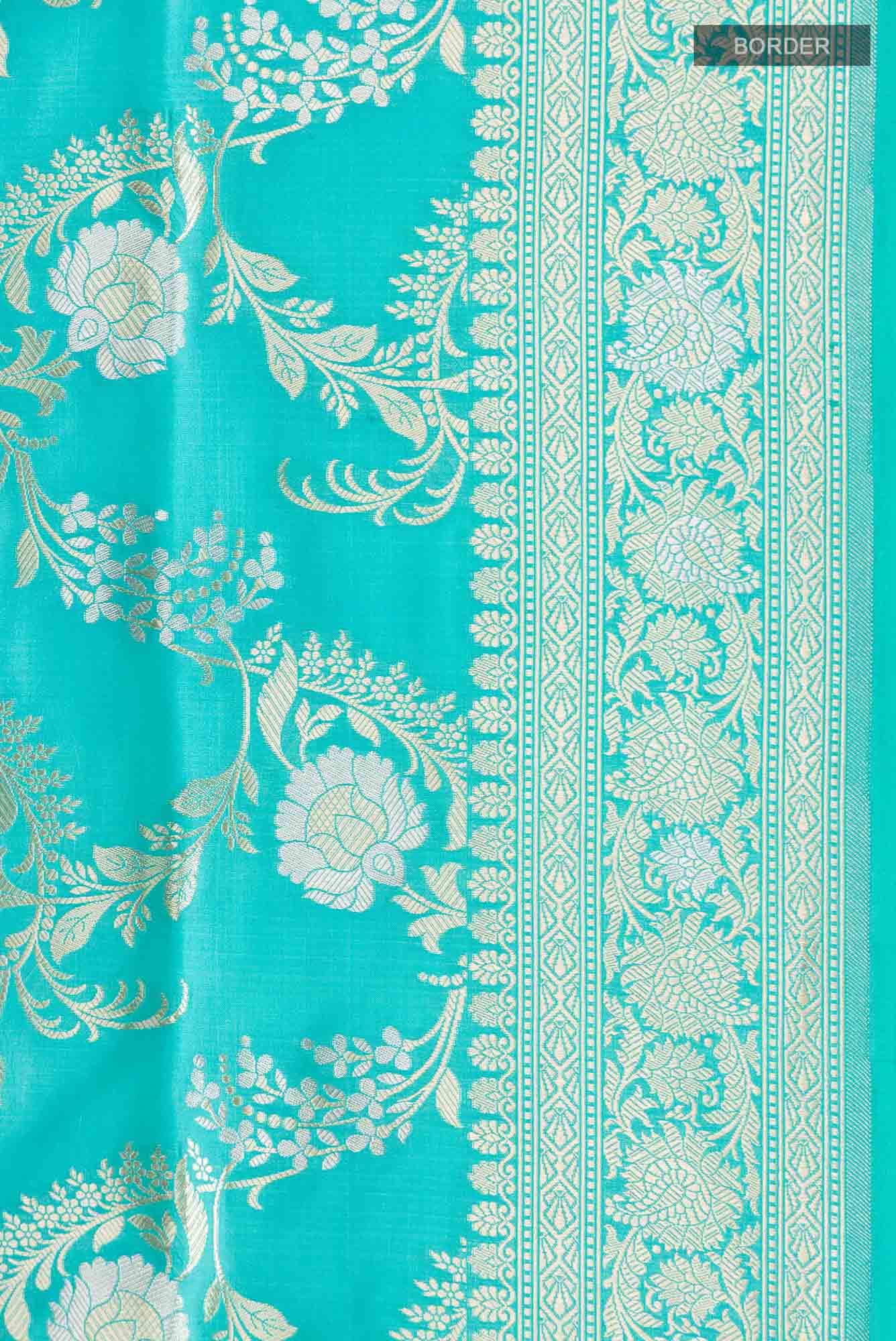 Green Banarasi Silk Saree