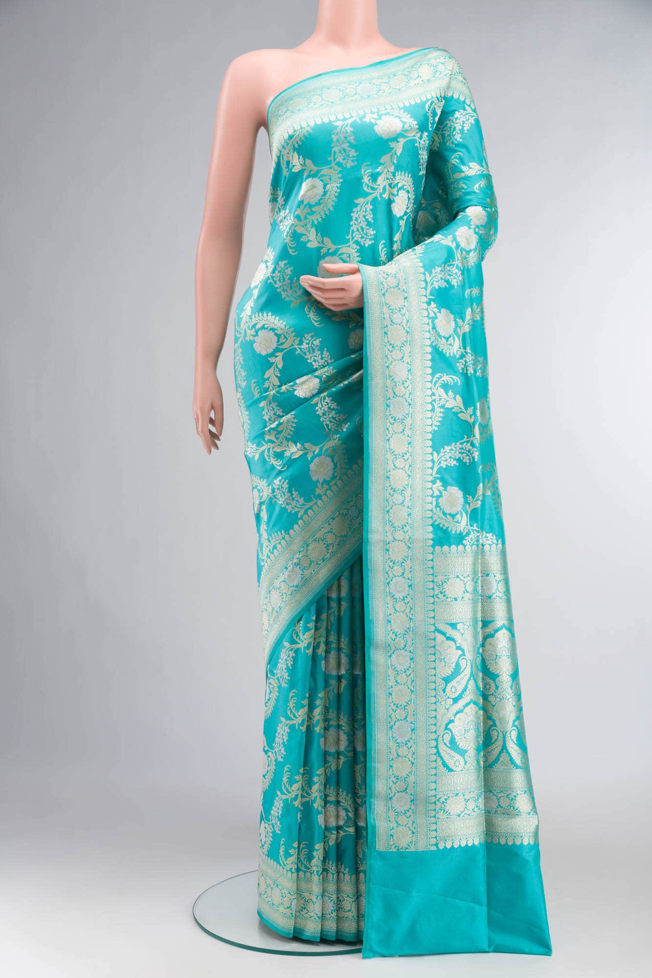 Green Banarasi Silk Saree