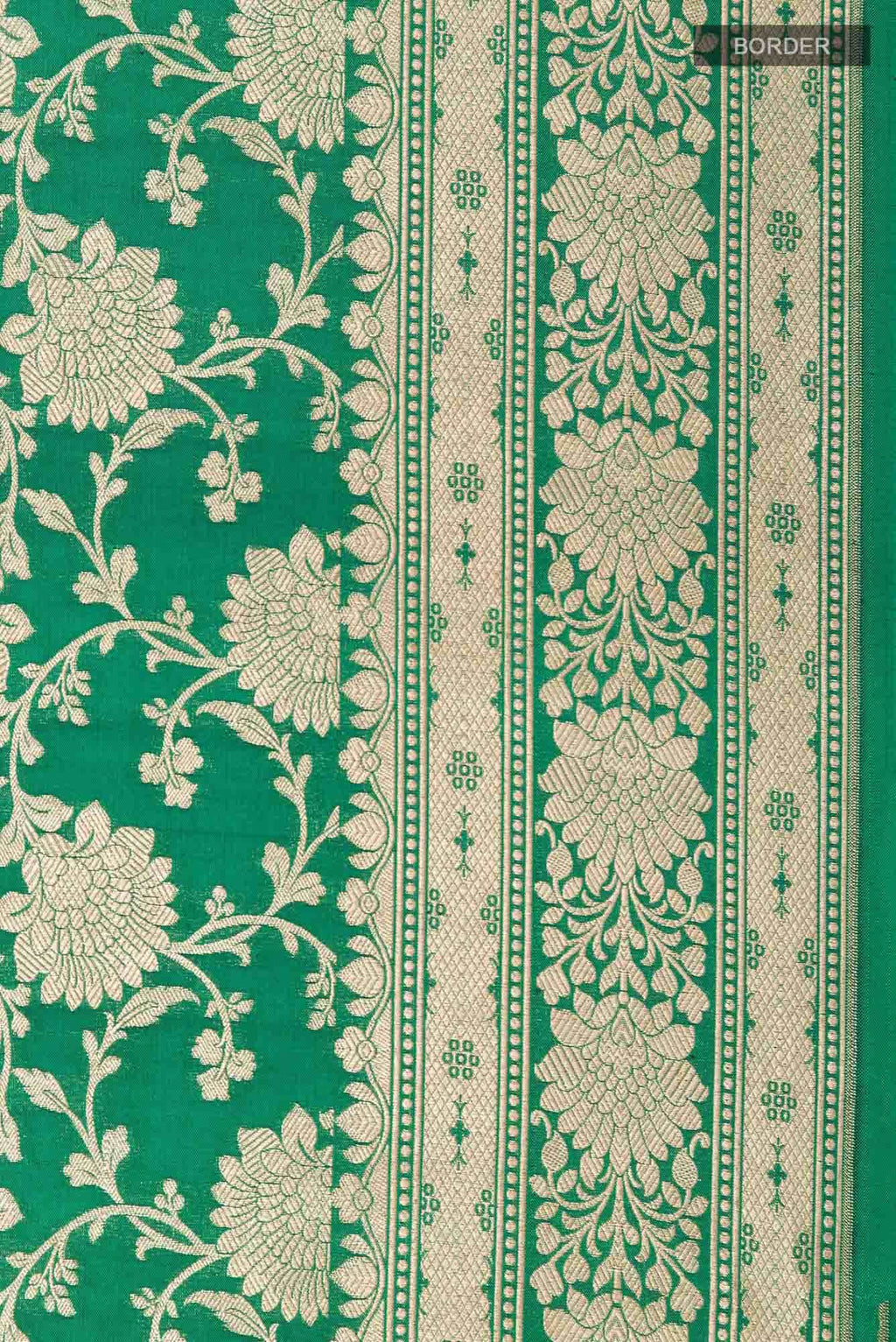 Green Banarasi Silk Saree