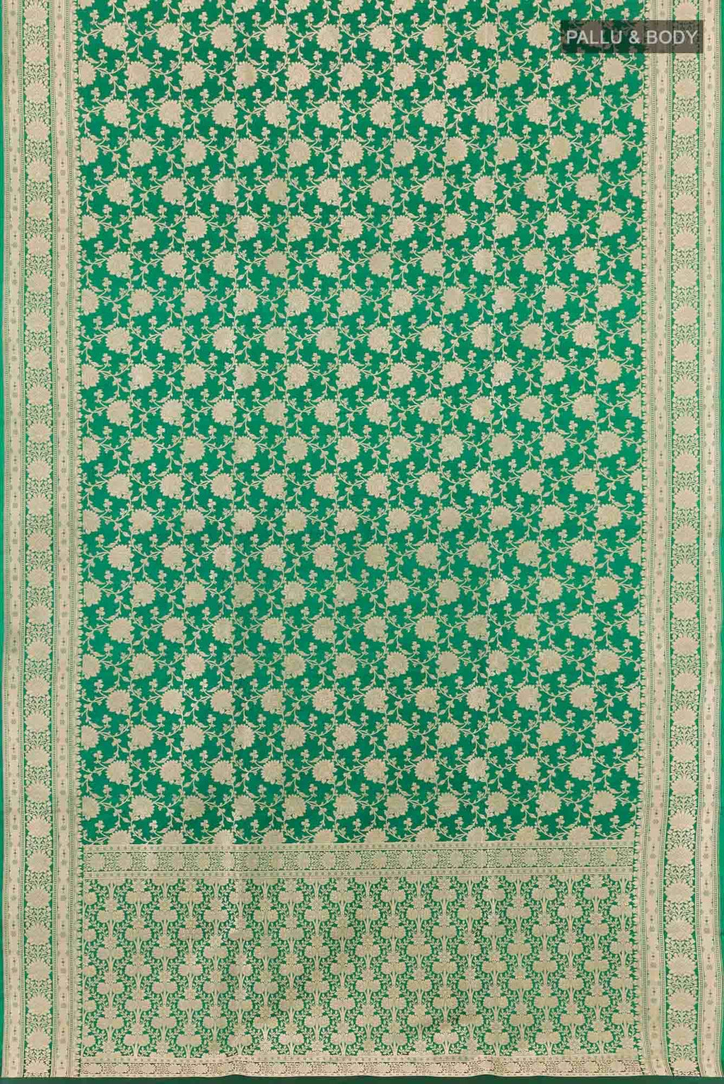 Green Banarasi Silk Saree