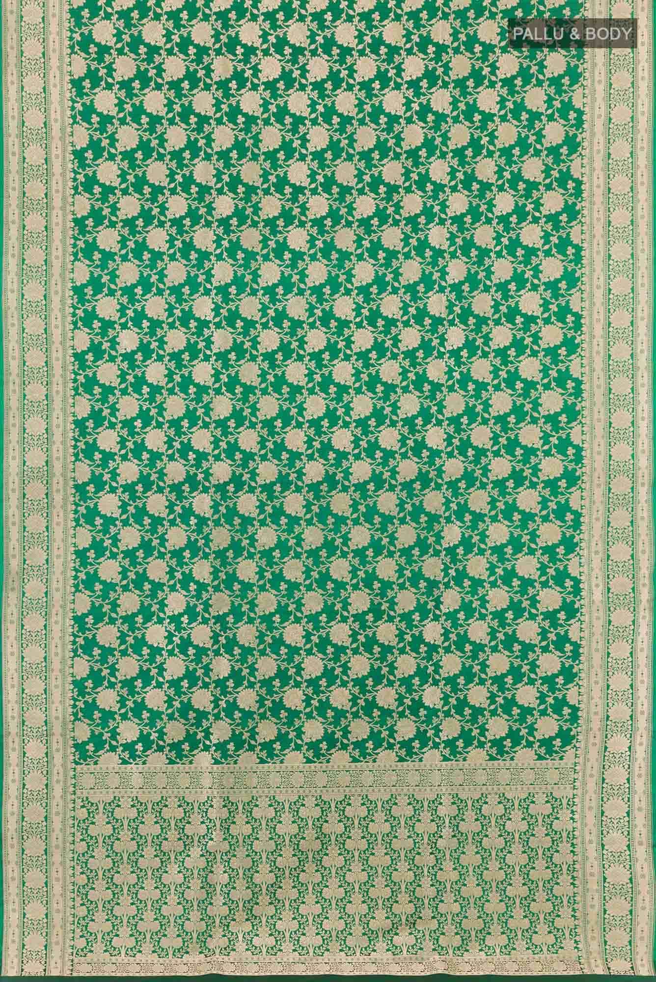 Green Banarasi Silk Saree