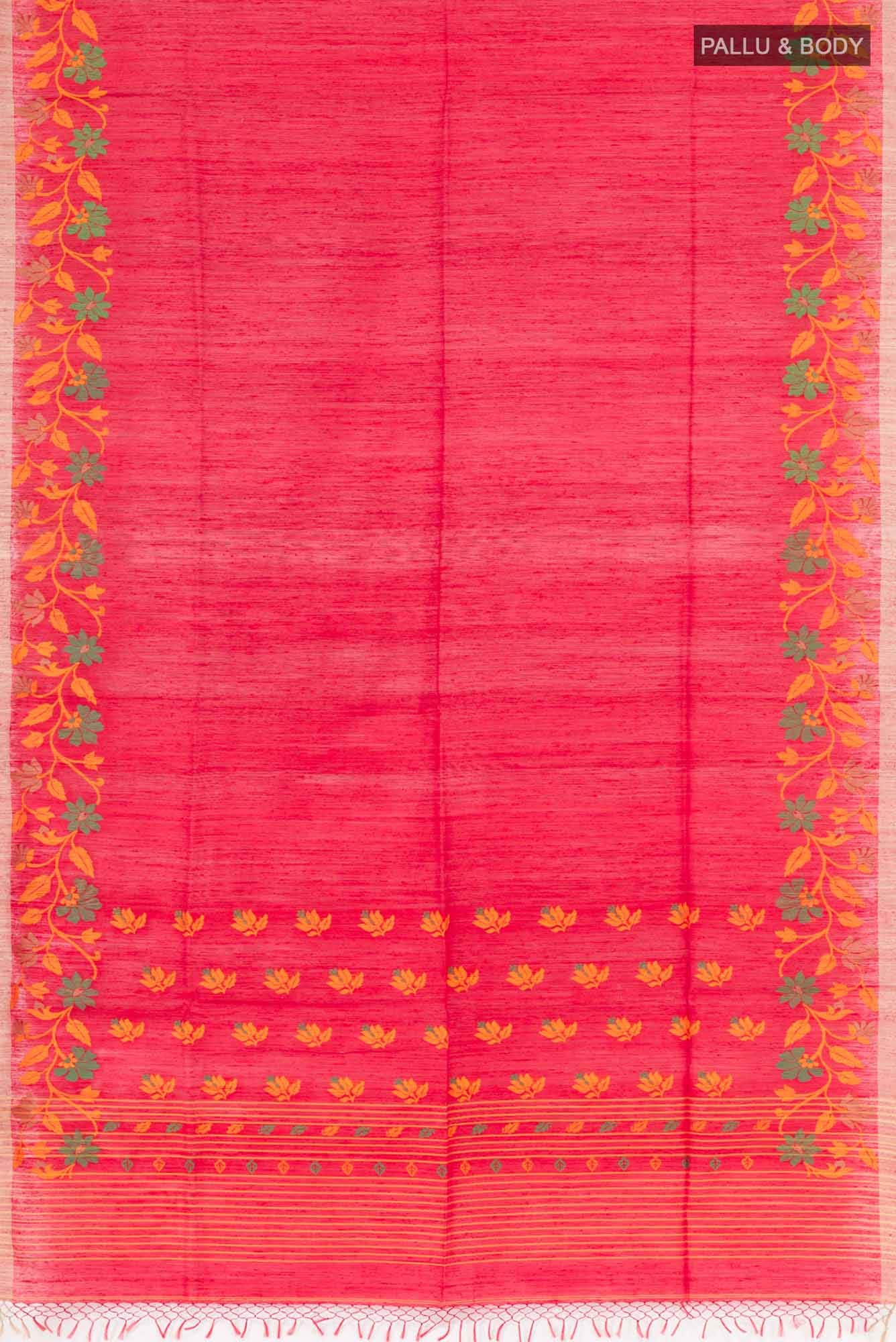 Red Raw Silk Saree