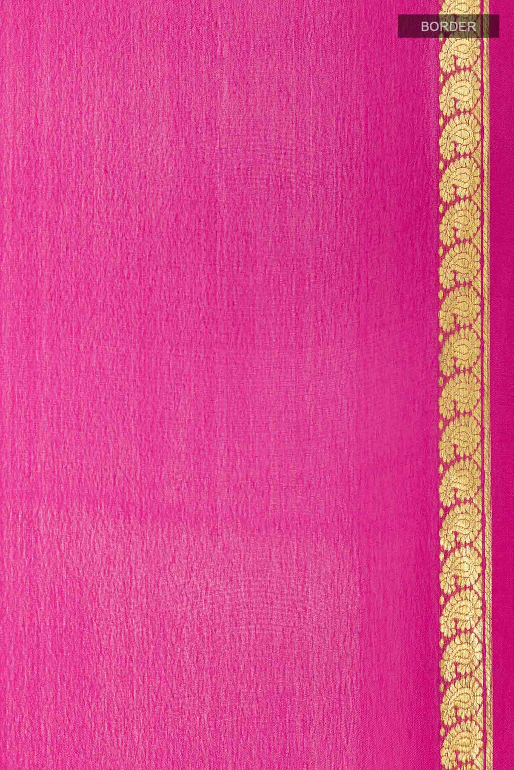 Pink Mysore Crepe Saree