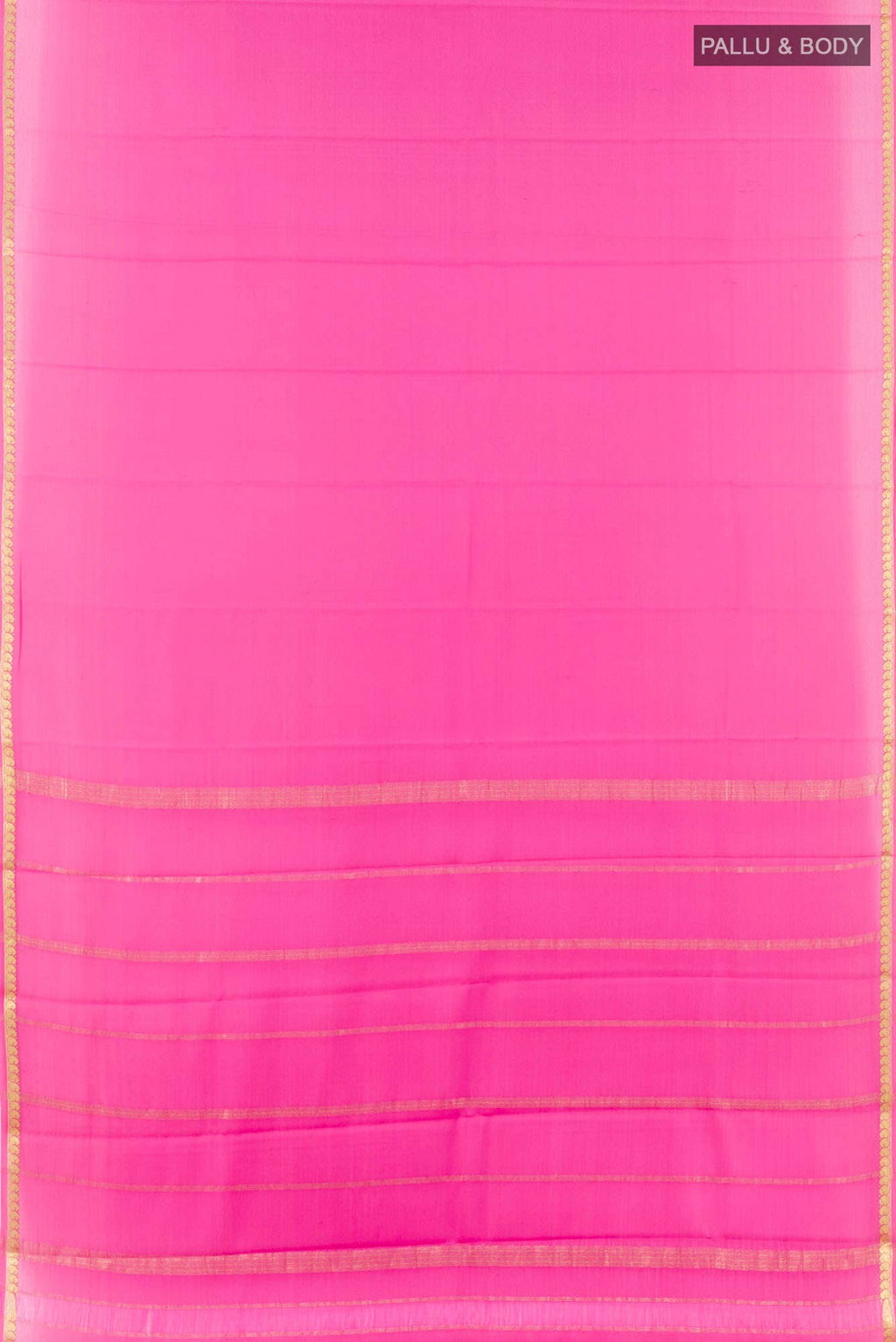 Pink Mysore Crepe Saree