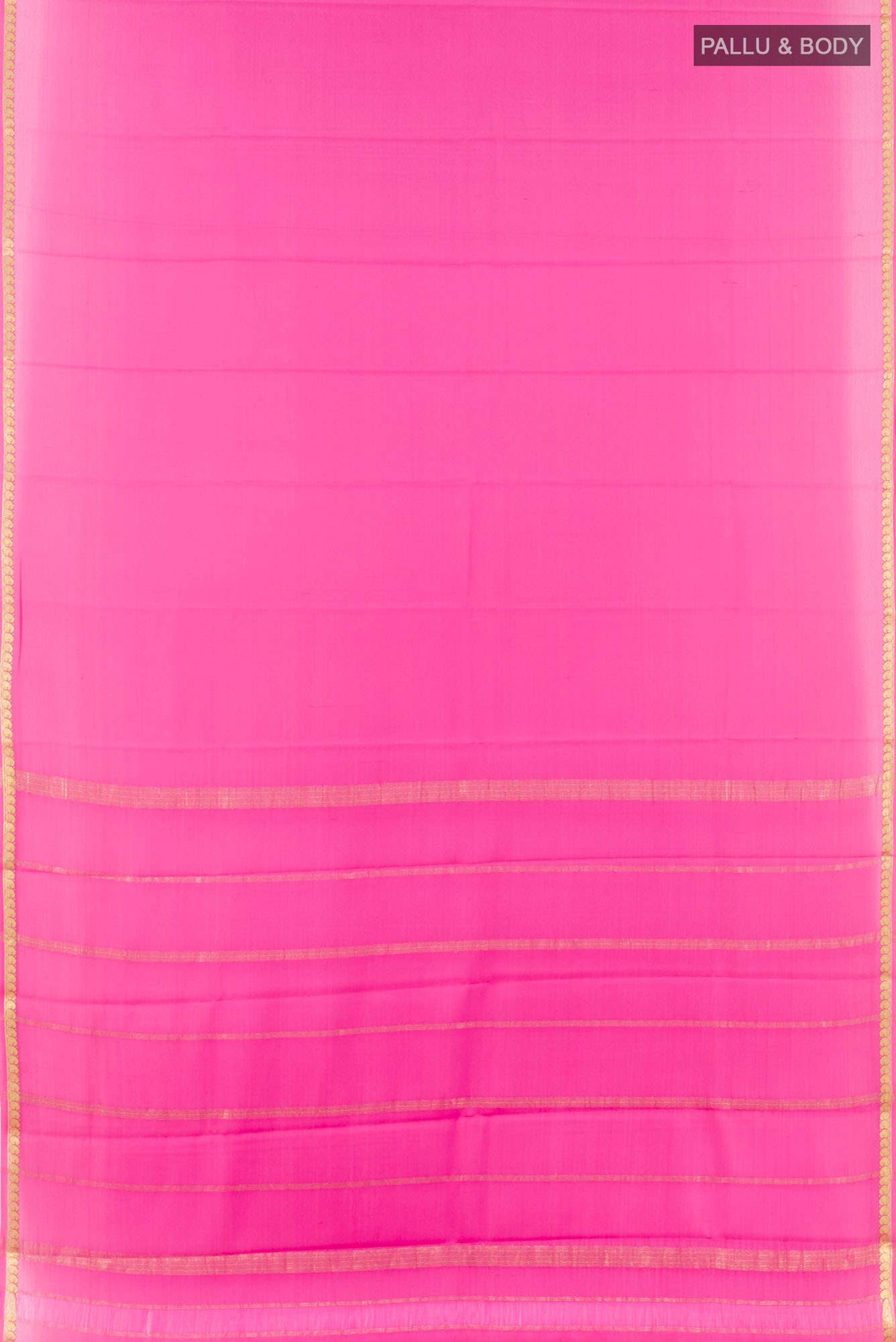 Pink Mysore Crepe Saree