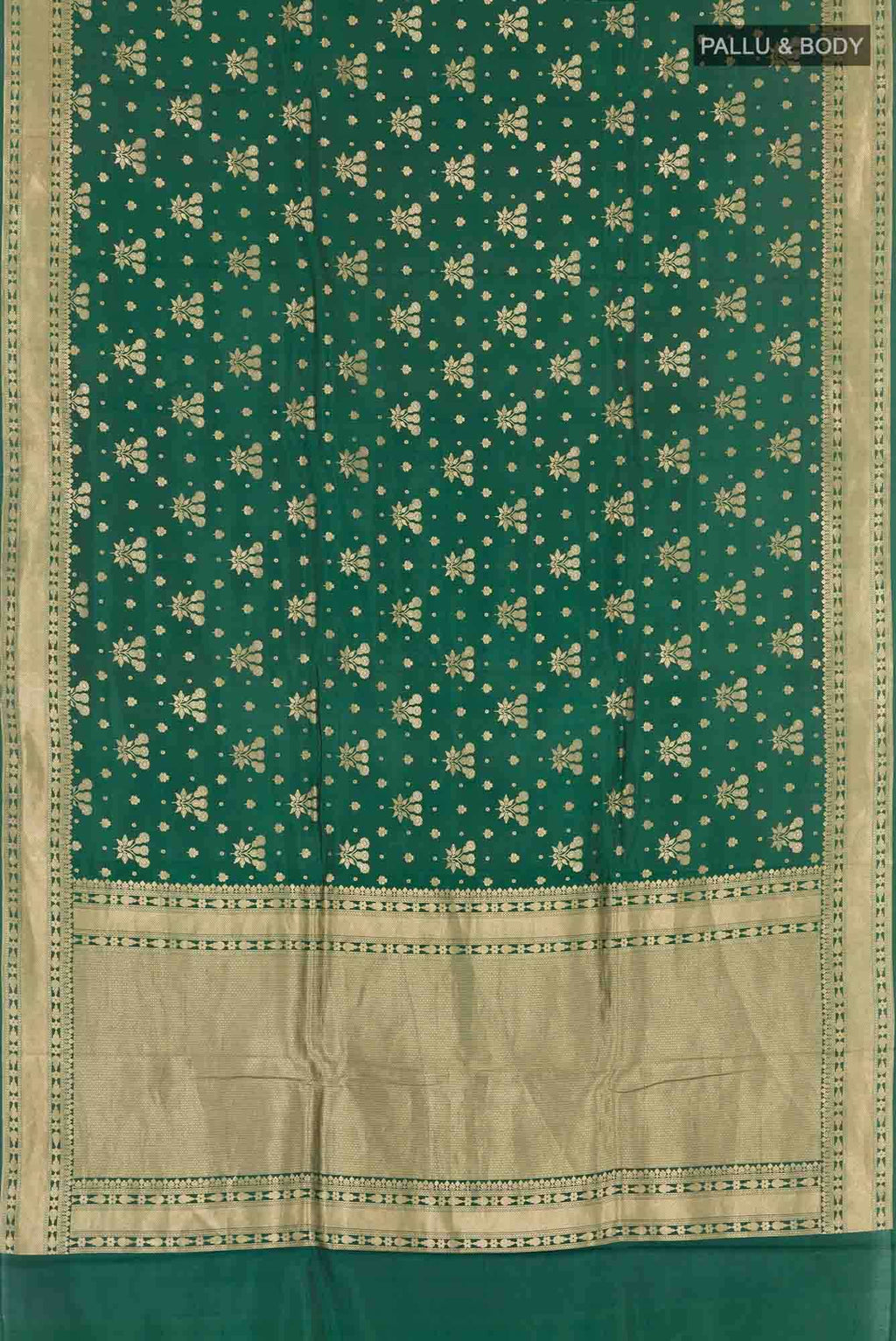 Green Banarasi Katan Silk Saree