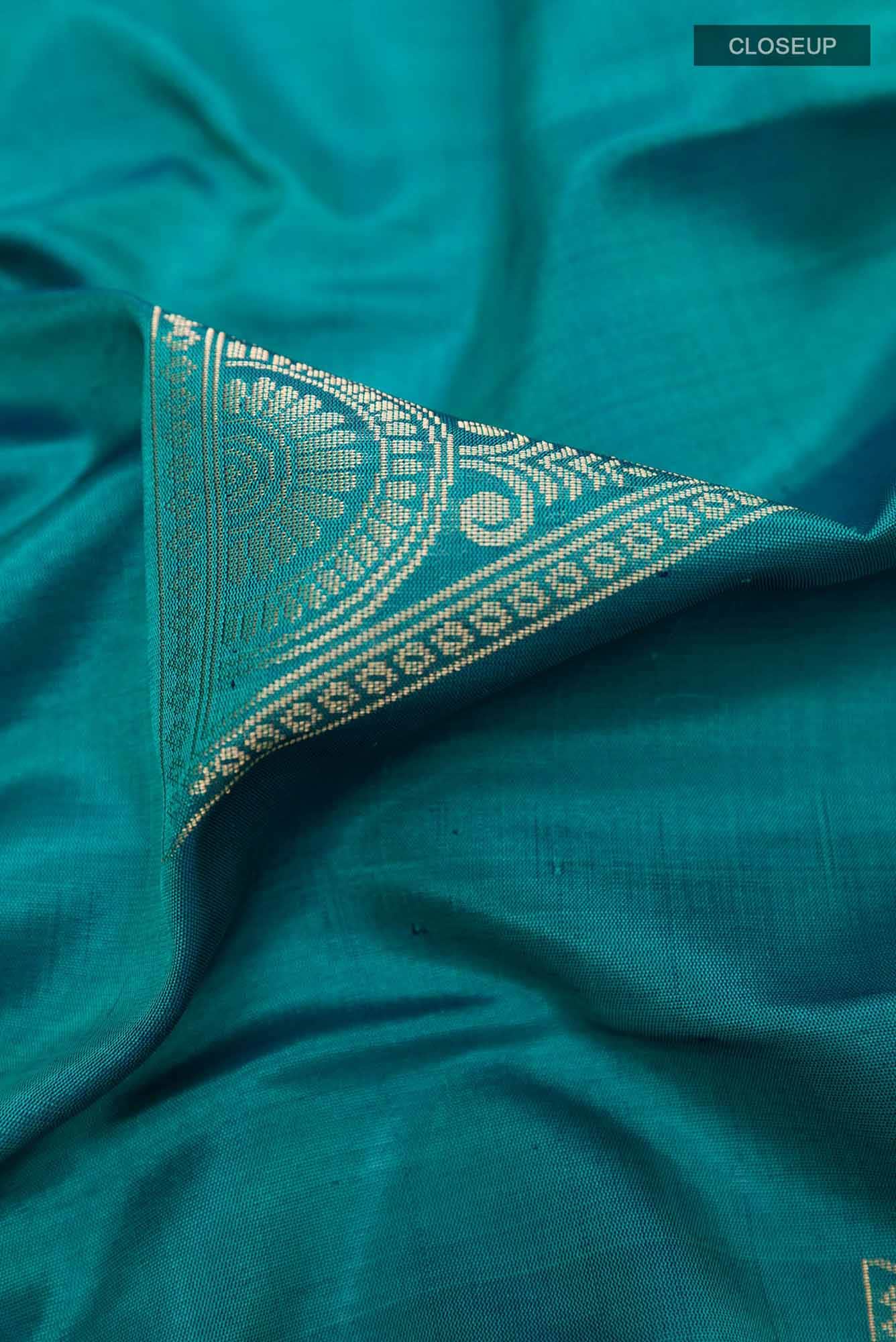 Blue Kanchipuram Silk Saree