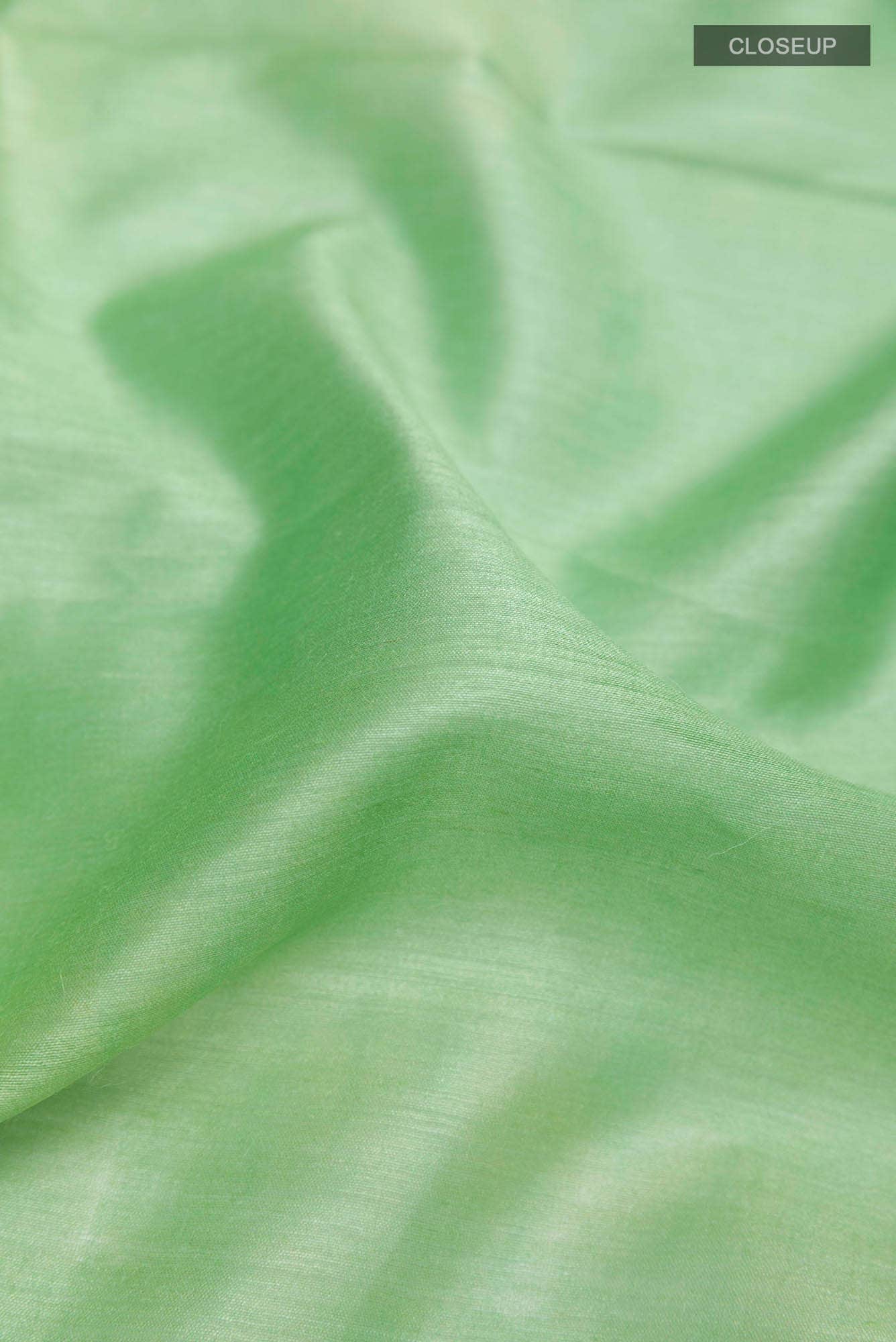 Pista Green Tussar Saree