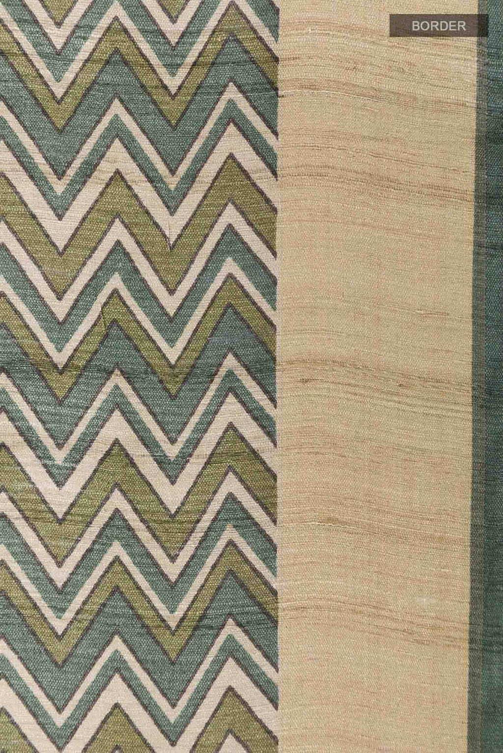 Green Tussar Saree
