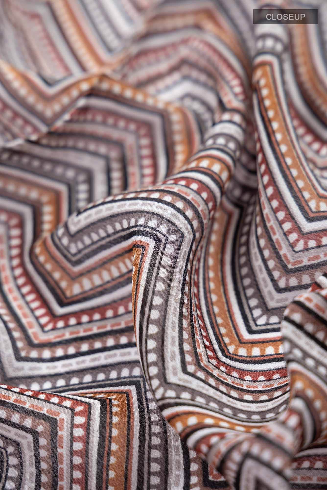 Multi Mysore Crepe Saree