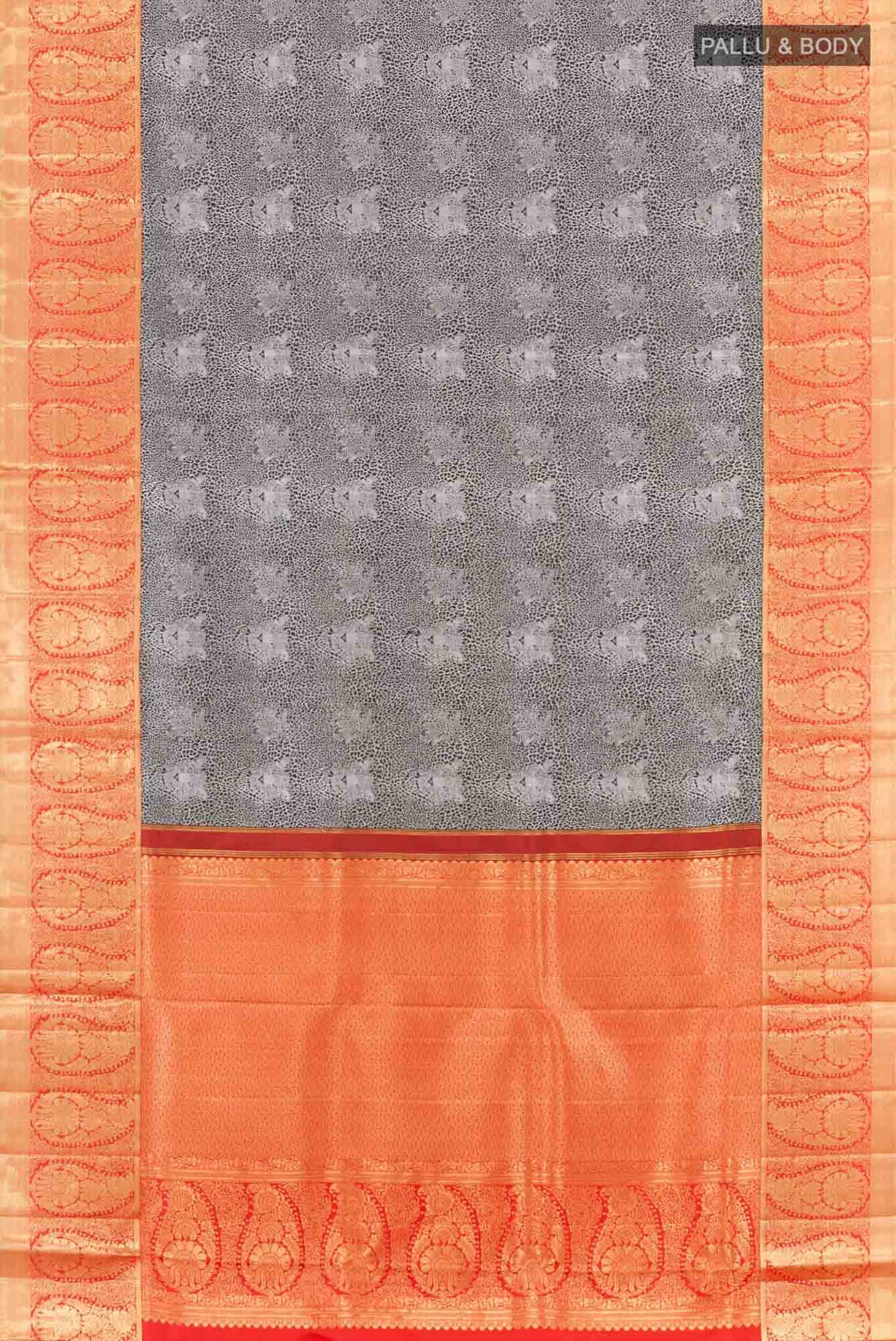 Black Kanchipuram Silk Saree