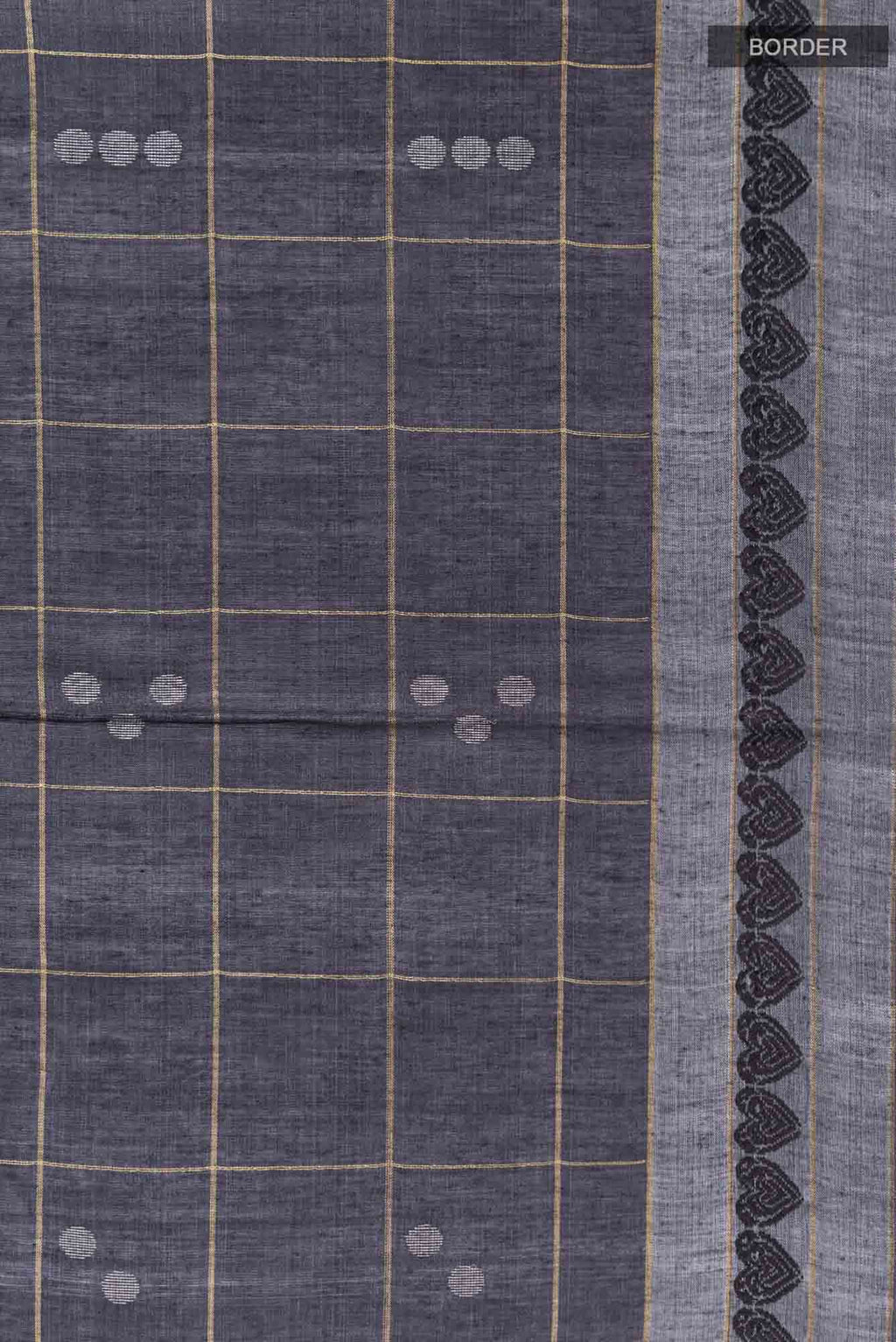 Black Bhagalpuri Tussar Silk Saree