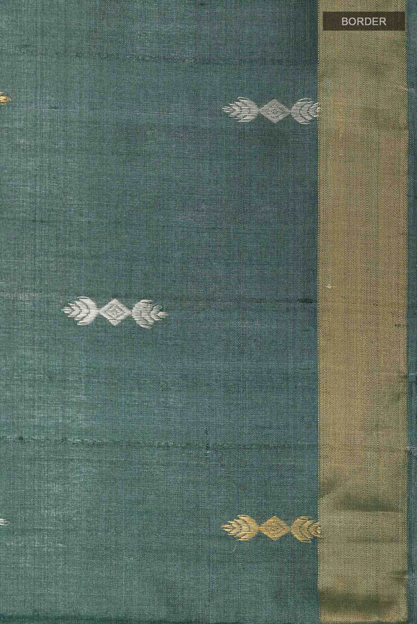 Green Tussar Saree