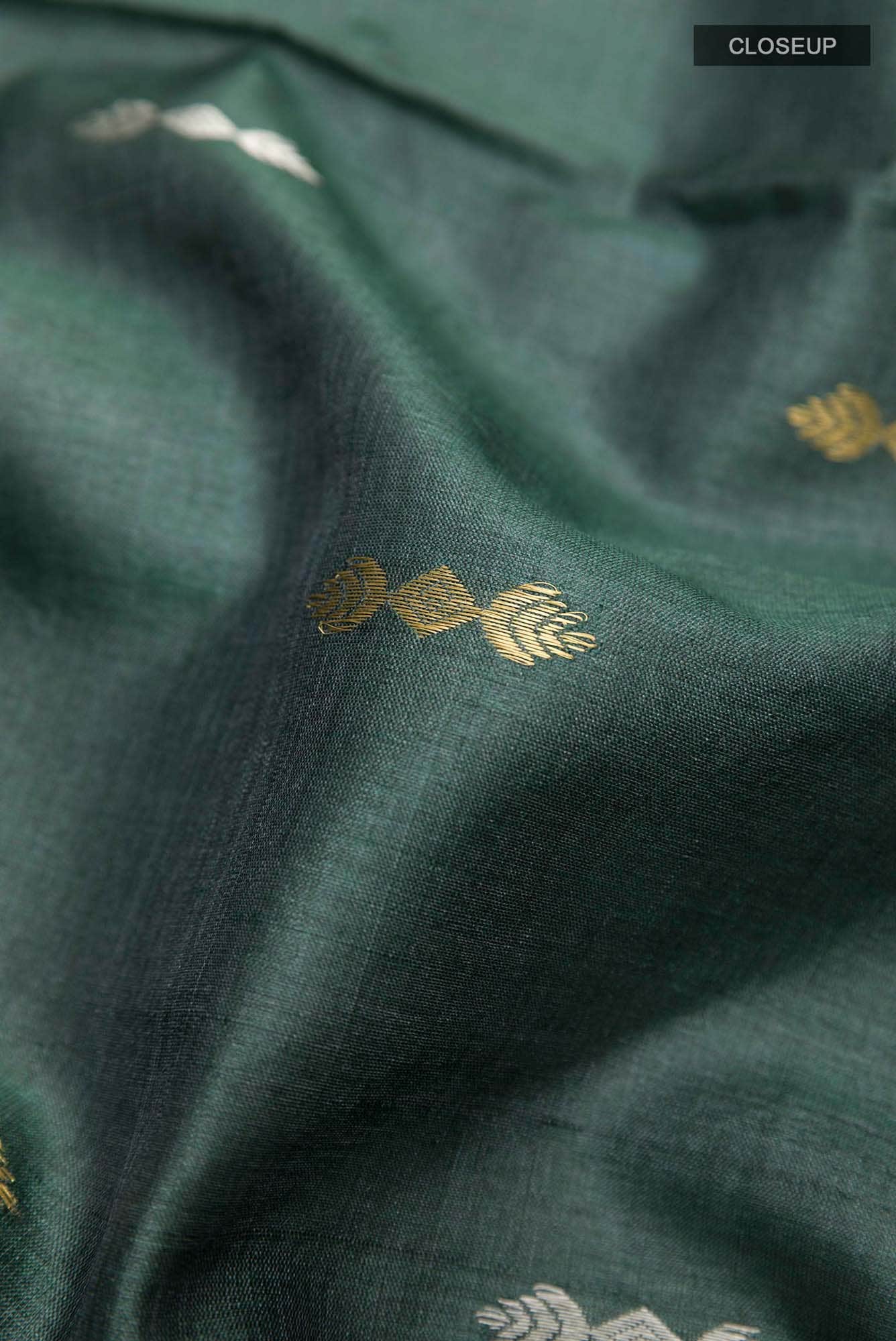 Green Tussar Saree