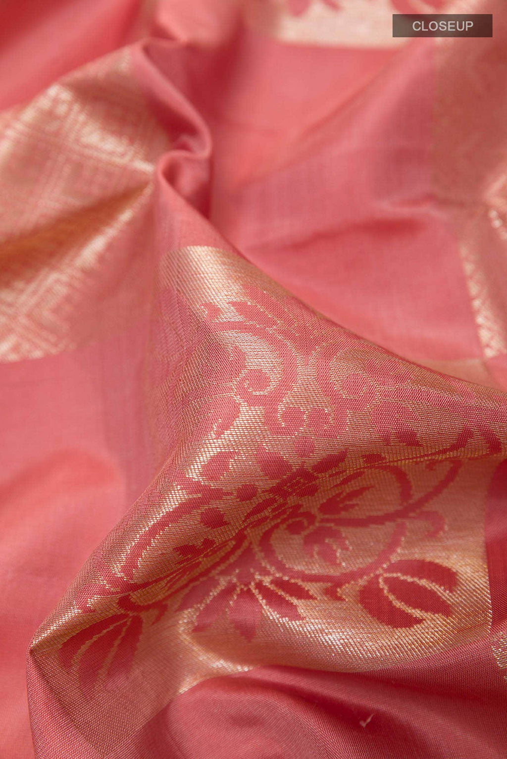 Pink Kanchipuram Silk Saree