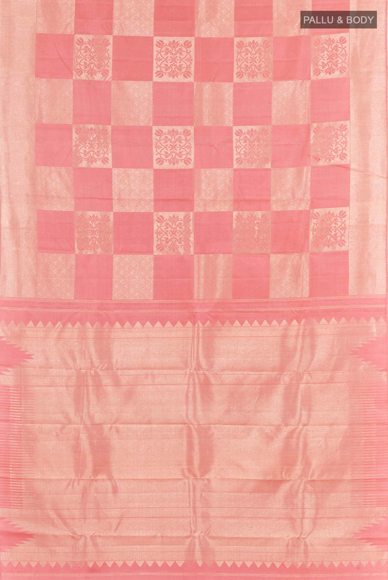 Pink Kanchipuram Silk Saree